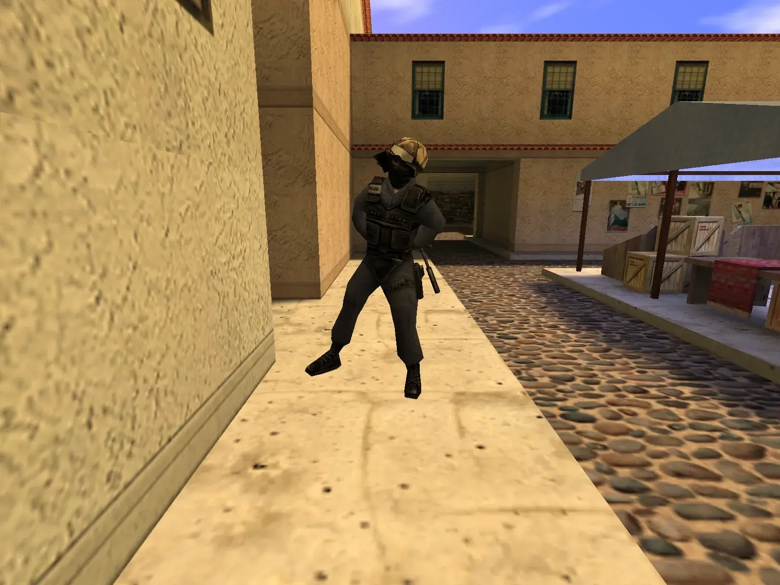 Dancing GSG-9 — cs_italy, the market street