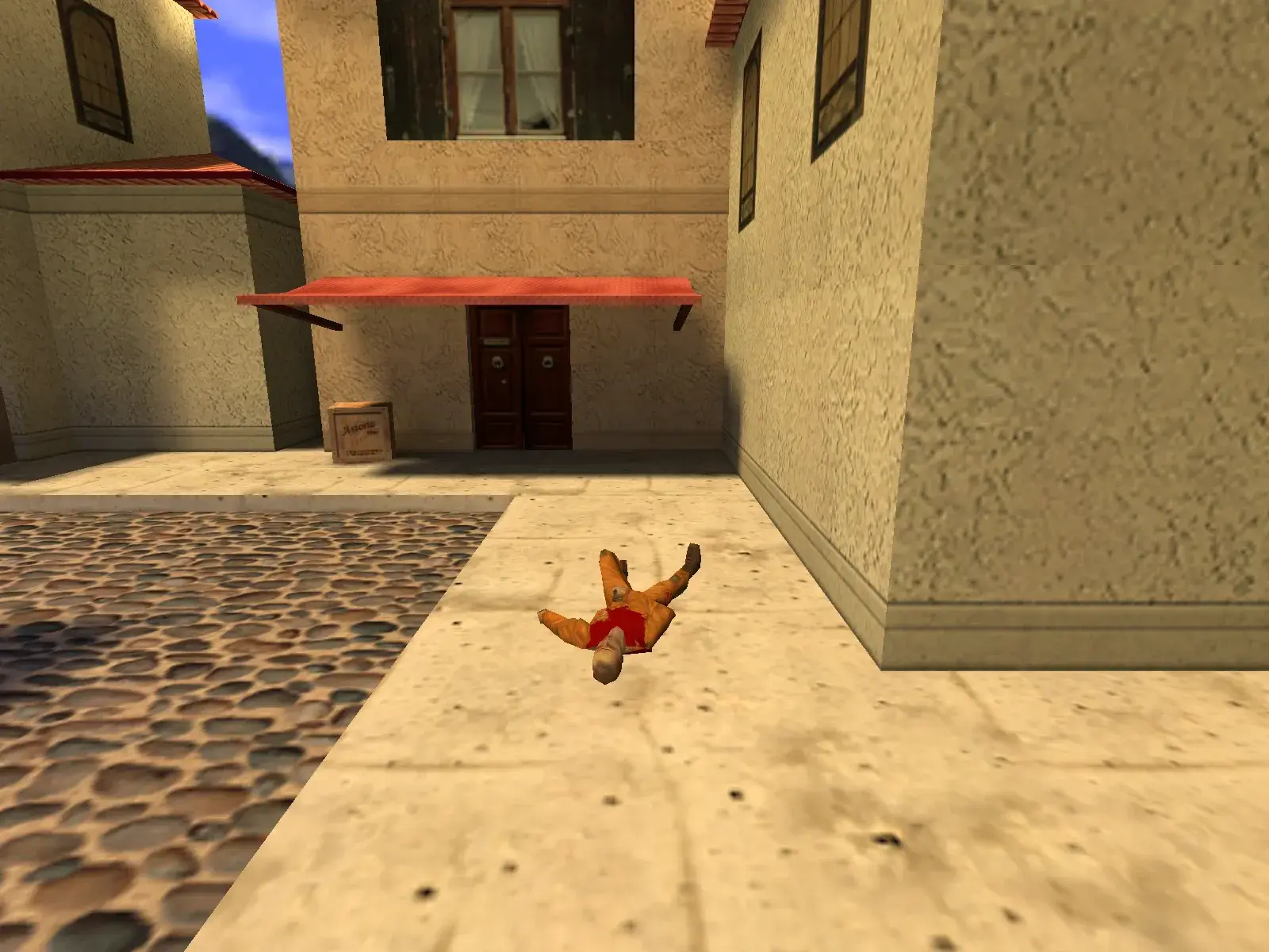 Fallen Hostage — cs_italy, the market street from the other side
