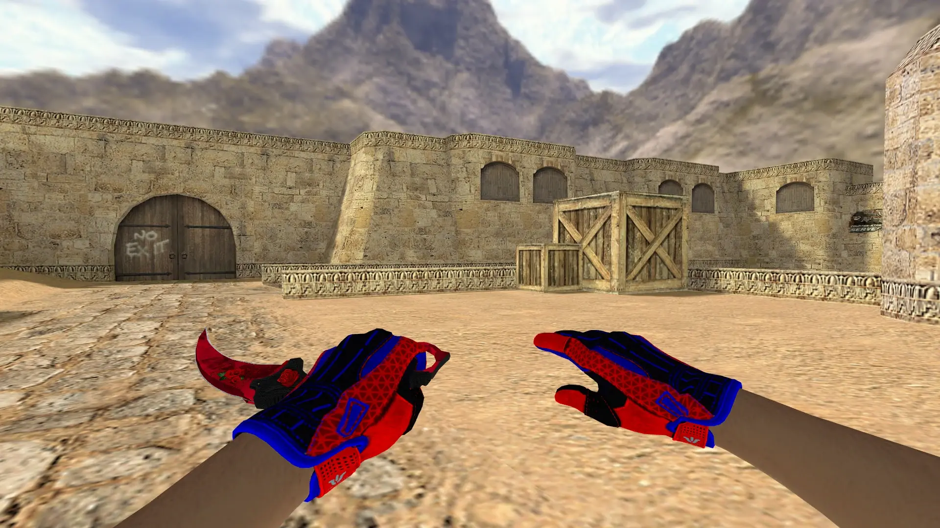 Karambit | Blossoming Rose — de_dust2 (first person)