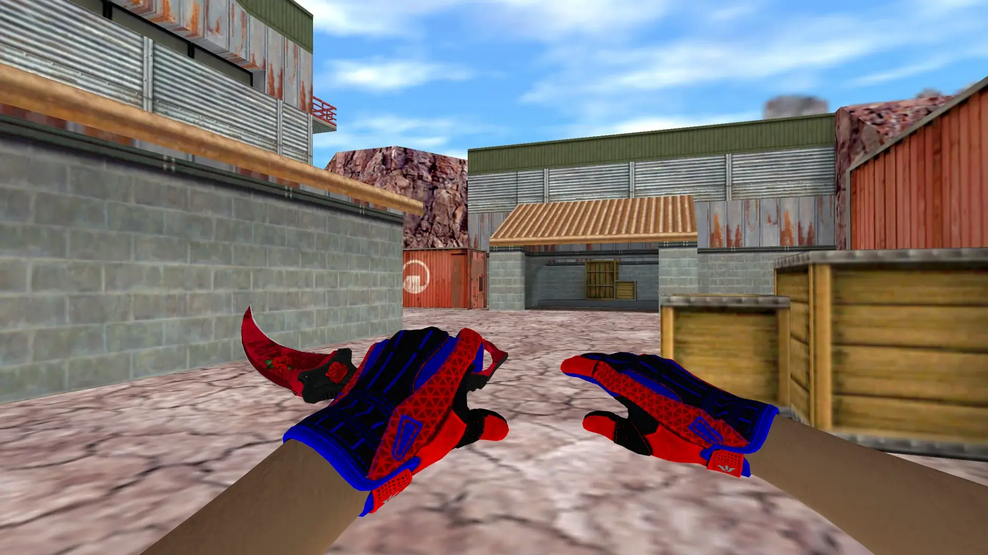 Karambit | Blossoming Rose — de_nuke (first person)
