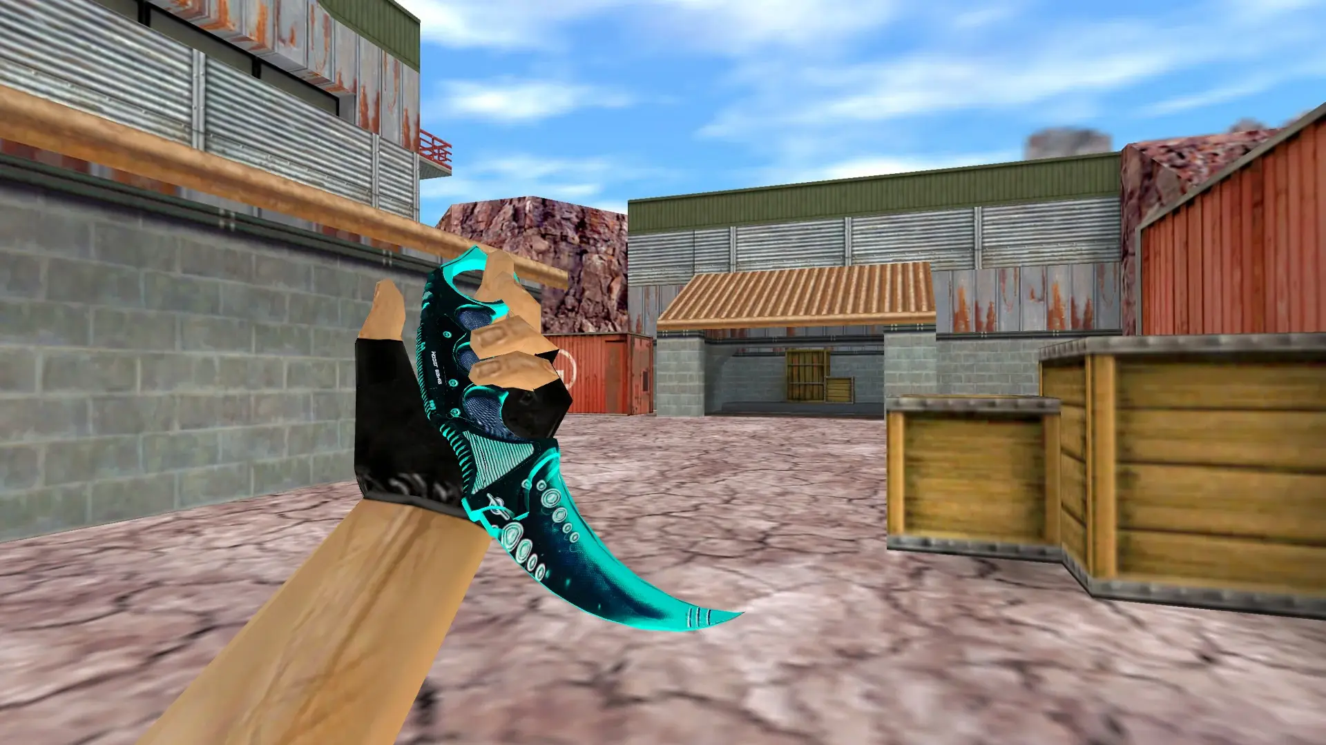 Karambit | Blue Dreamer — de_nuke (first person)