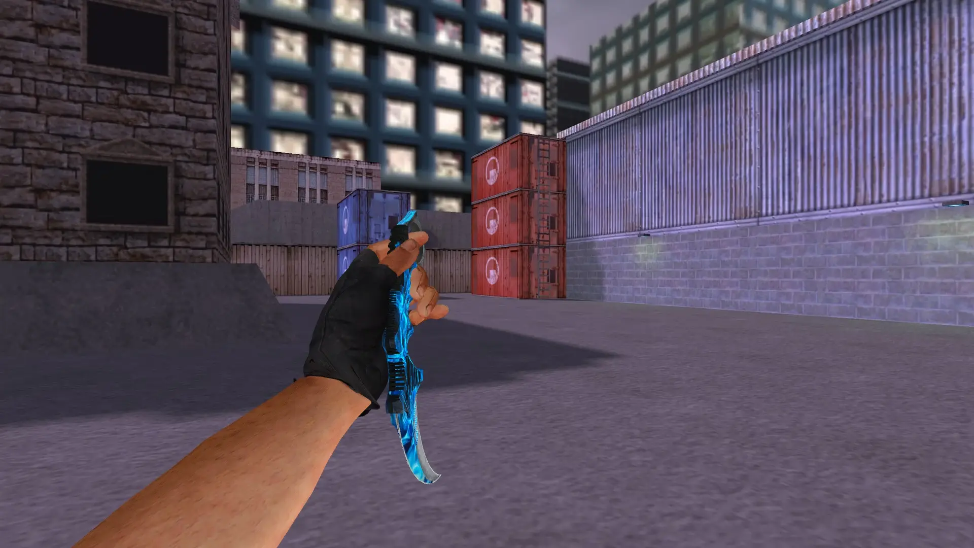 Karambit | Blue Flame — cs_assault (first person)