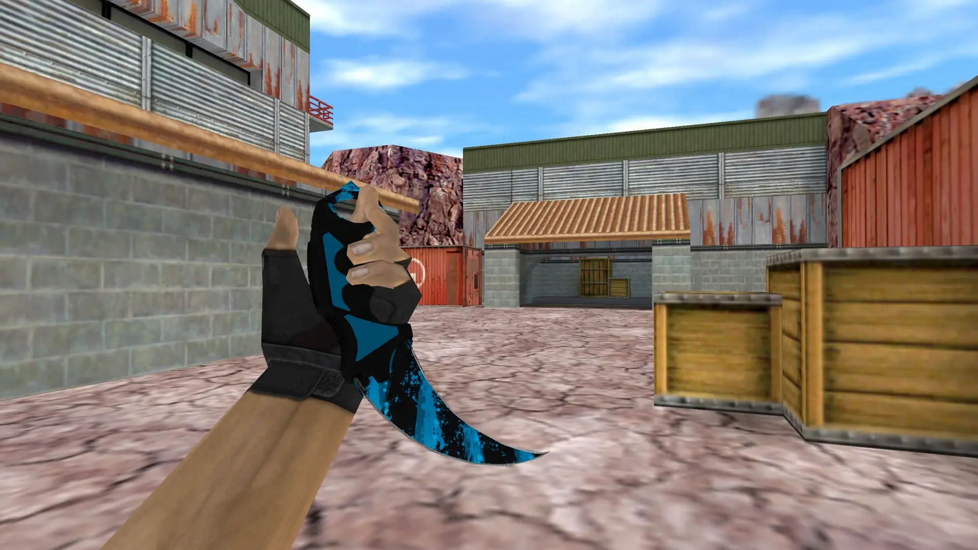 Karambit | Blue Streak — de_nuke (first person)