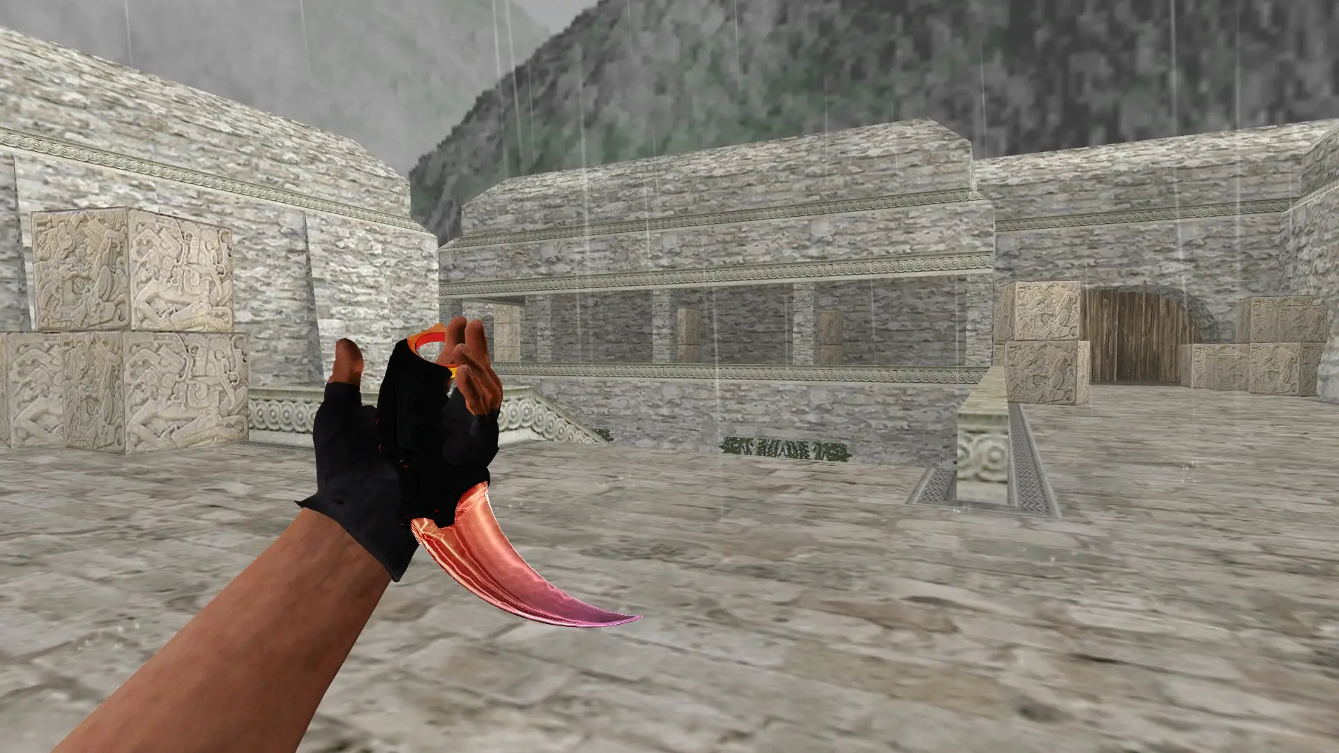 Karambit | Bronze — de_aztec (first person)