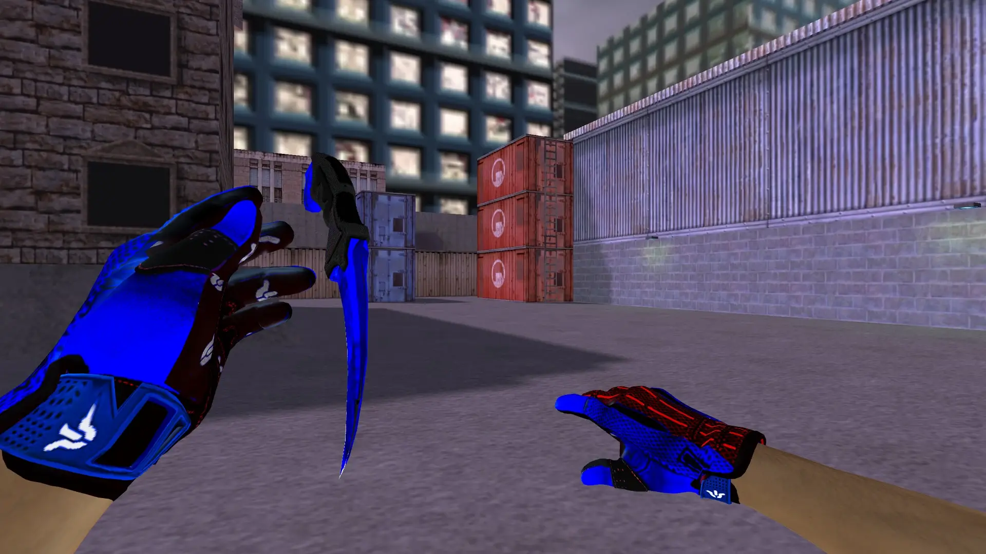 Karambit | Doppler Sapphire — cs_assault (first person)