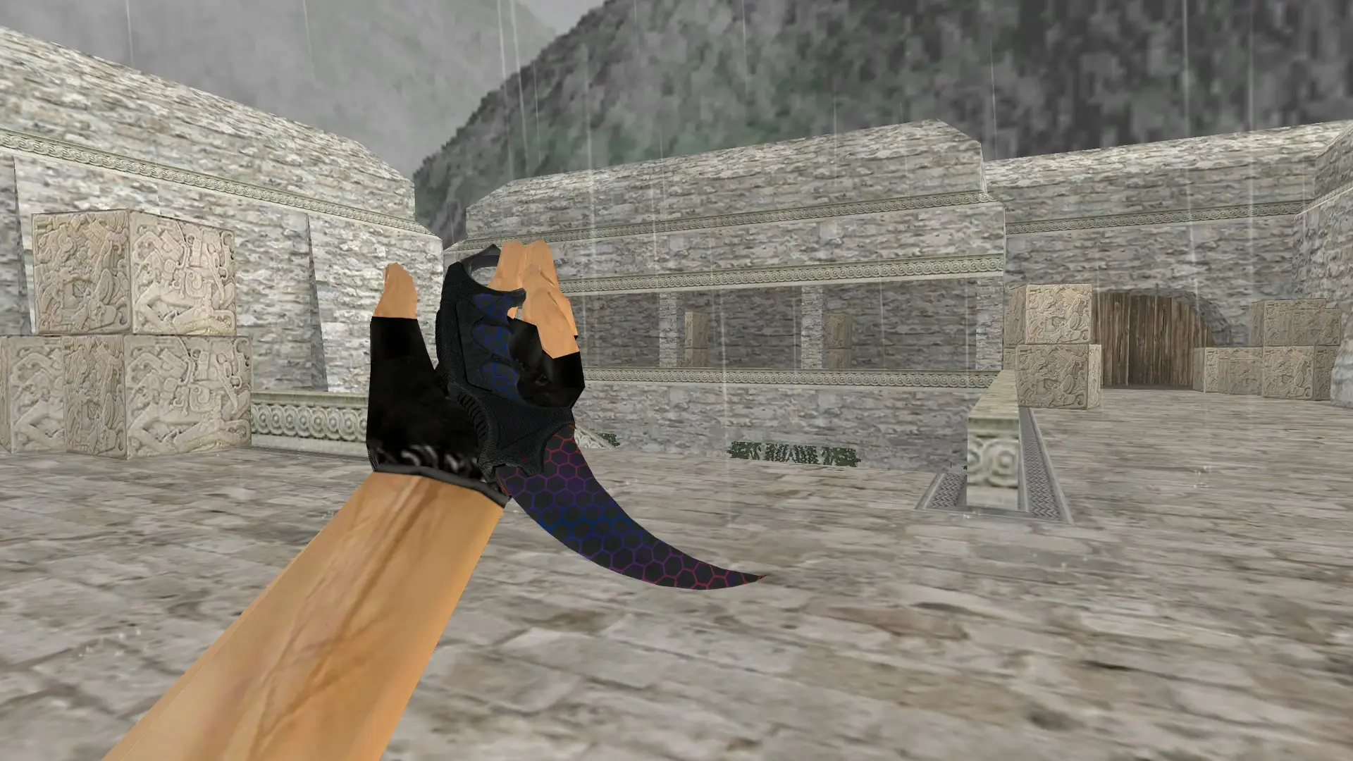 Karambit | Electric Hive — de_aztec (first person)
