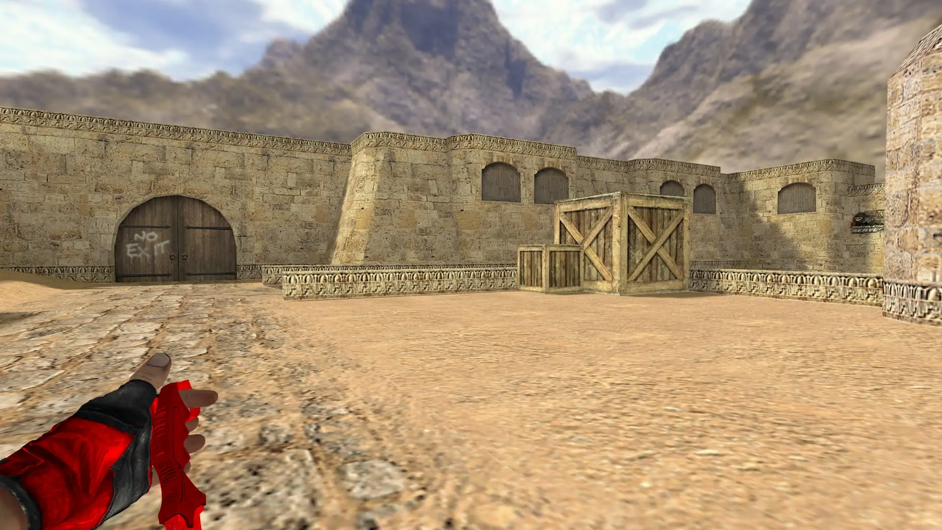Karambit | Fire — de_dust2 (first person)