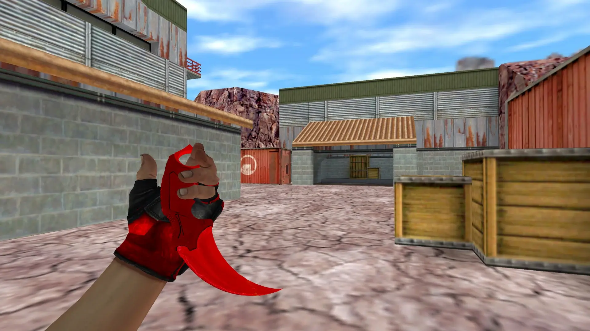 Karambit | Fire — de_nuke (first person)