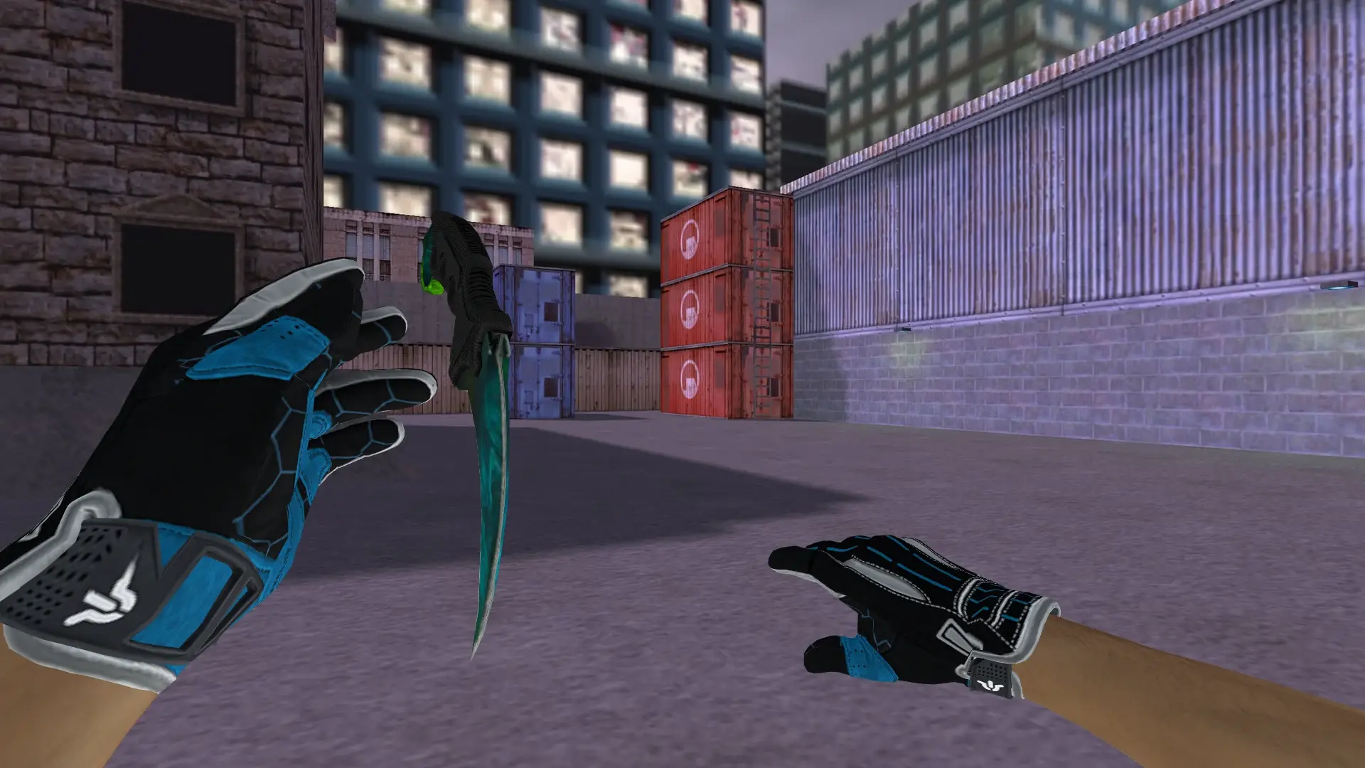 Karambit | Gamma Doppler Phase 3 — cs_assault (first person)