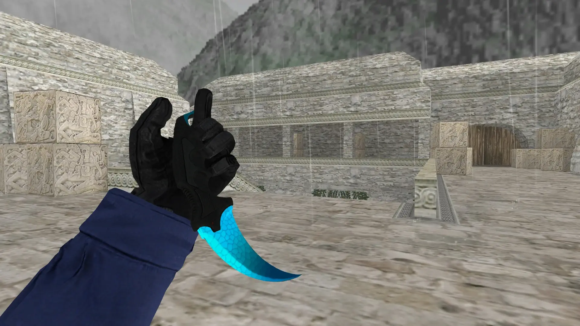 Karambit | Fusion — de_aztec (first person)