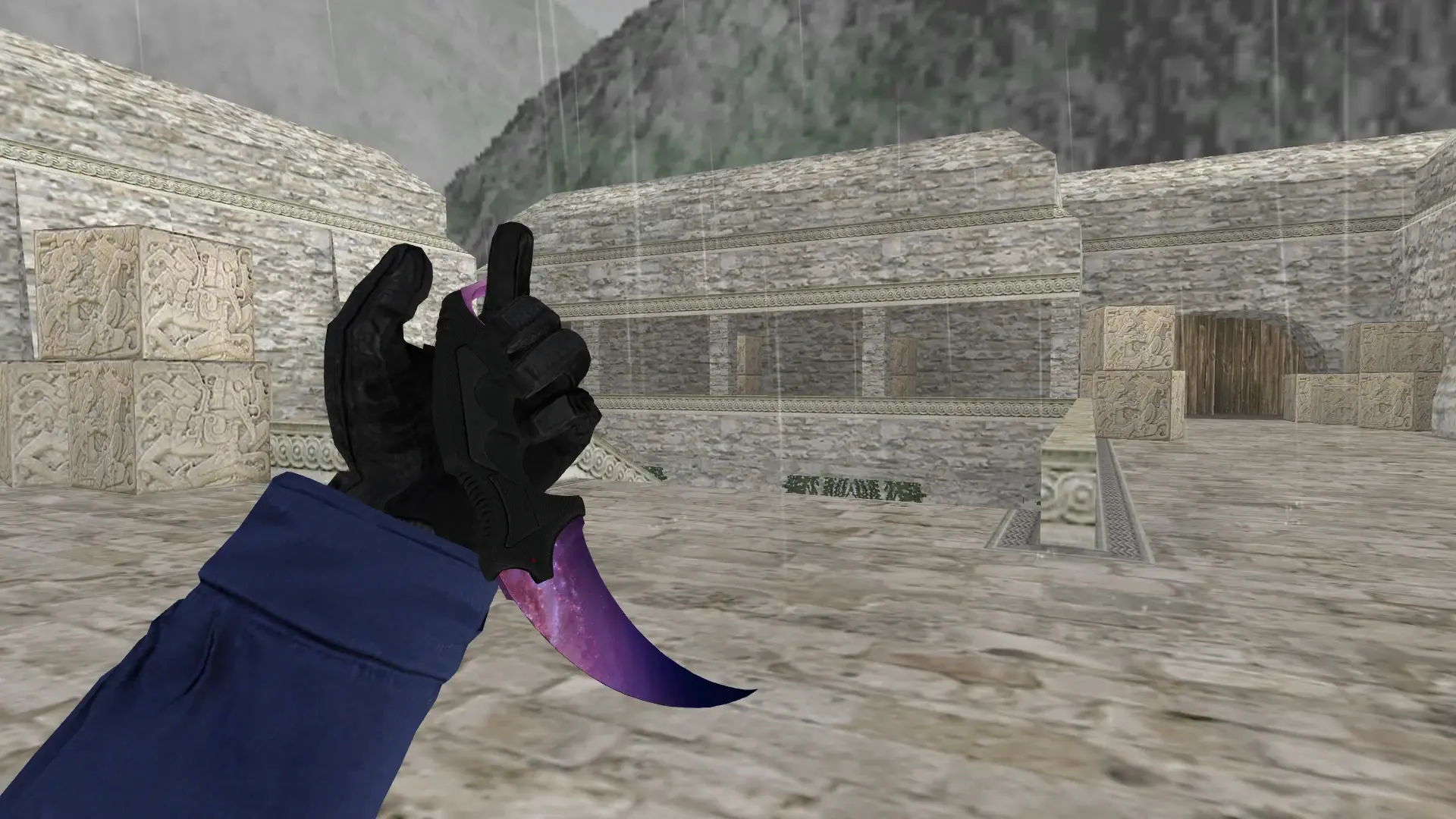 Karambit | Galaxy — de_aztec (first person)