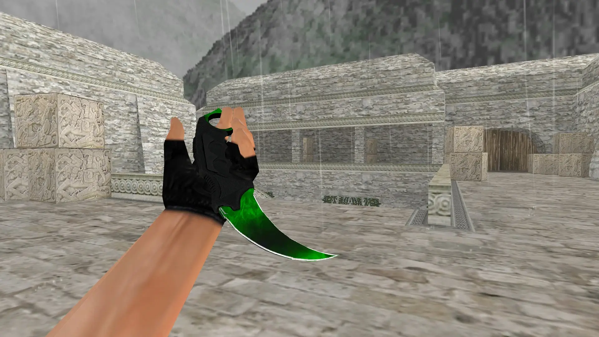 Karambit | Gamma Doppler — de_aztec (first person)