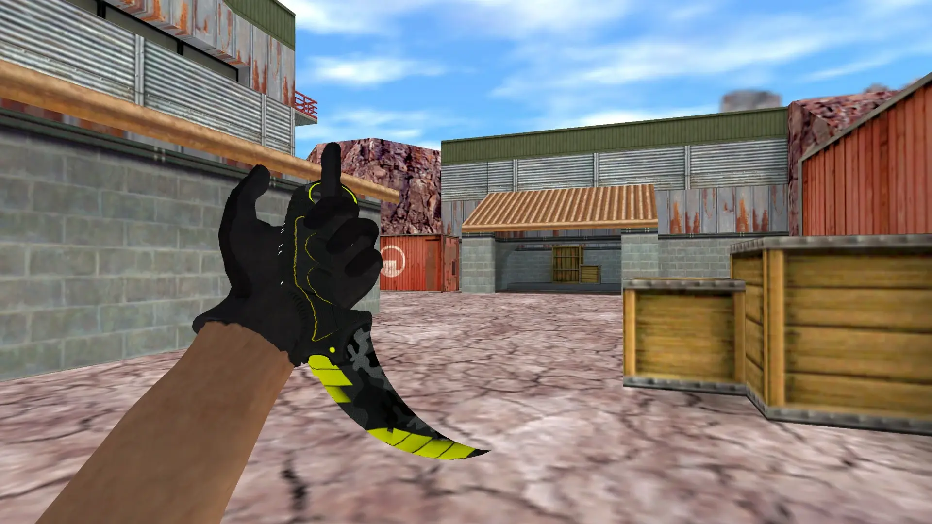 Karambit | Neural — de_nuke (first person)
