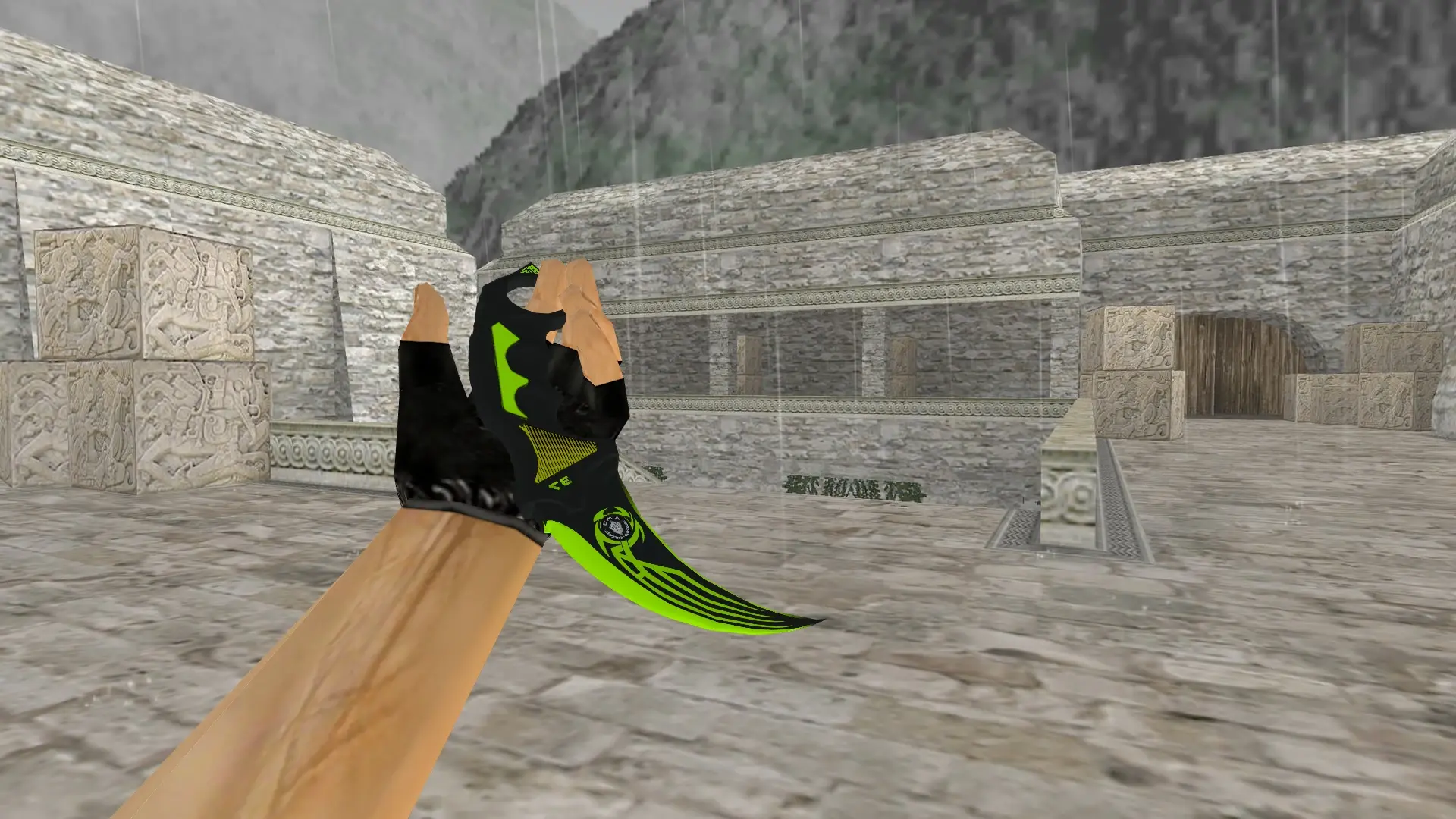 Karambit | Machine — de_aztec (first person)