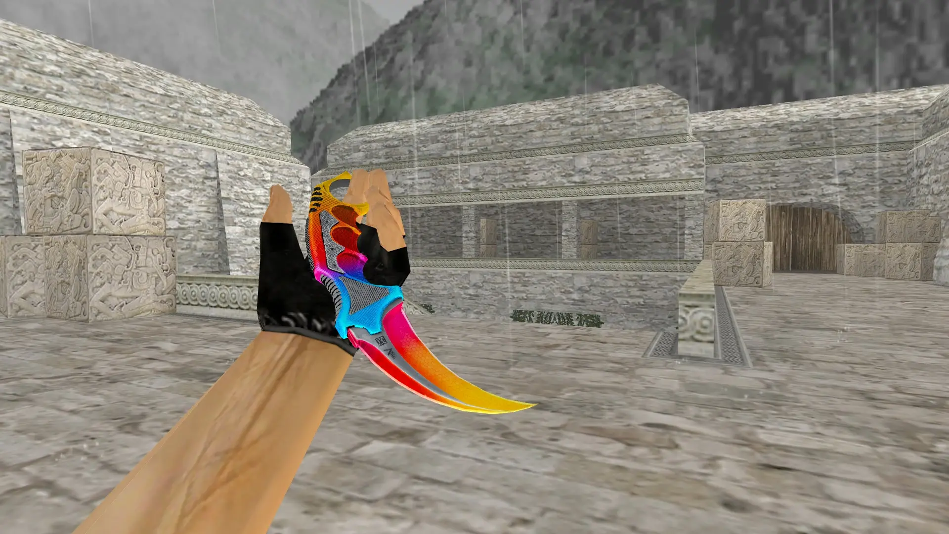 Karambit | Ocassion — de_aztec (first person)