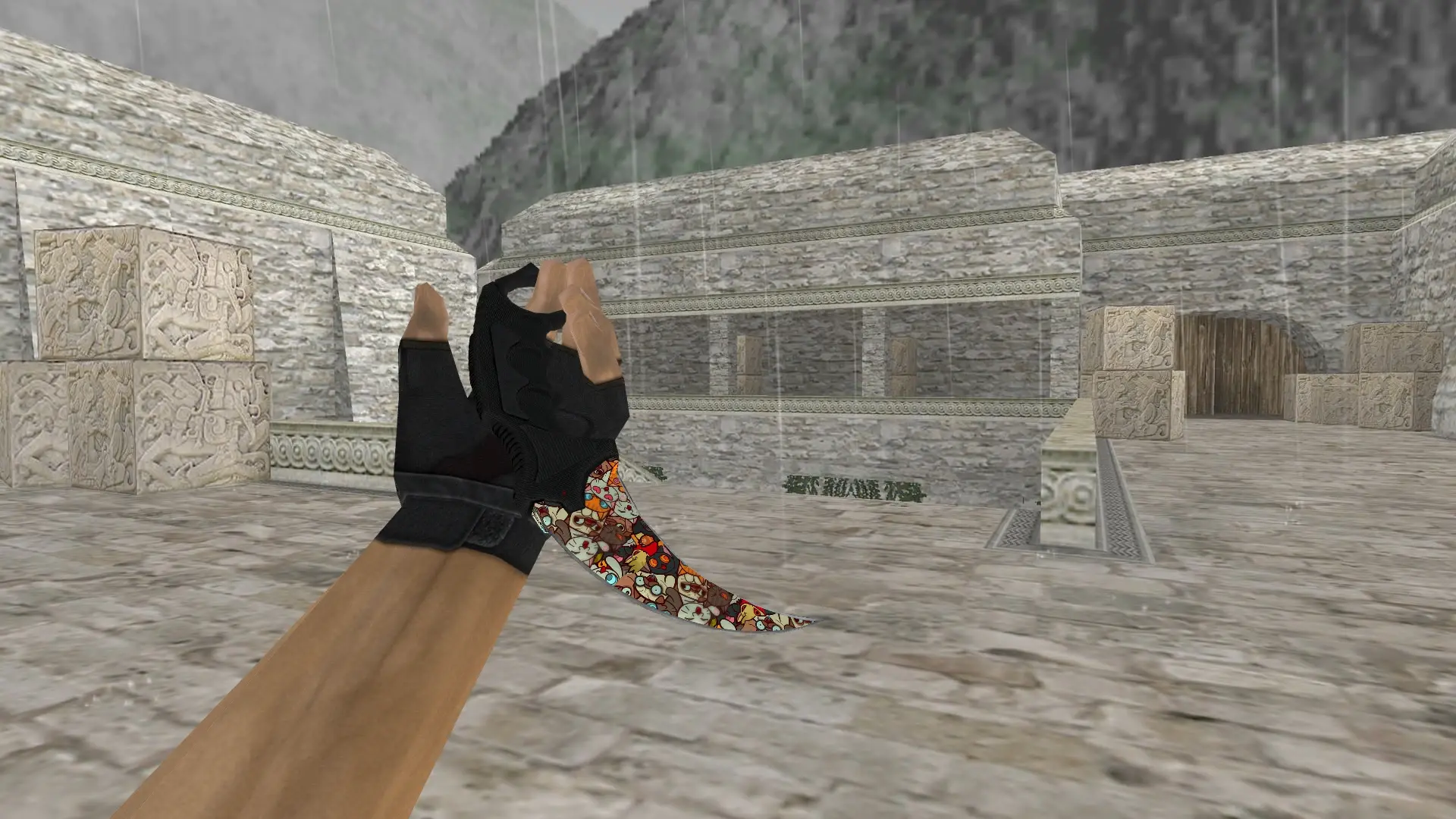 Karambit | Paw — de_aztec (first person)