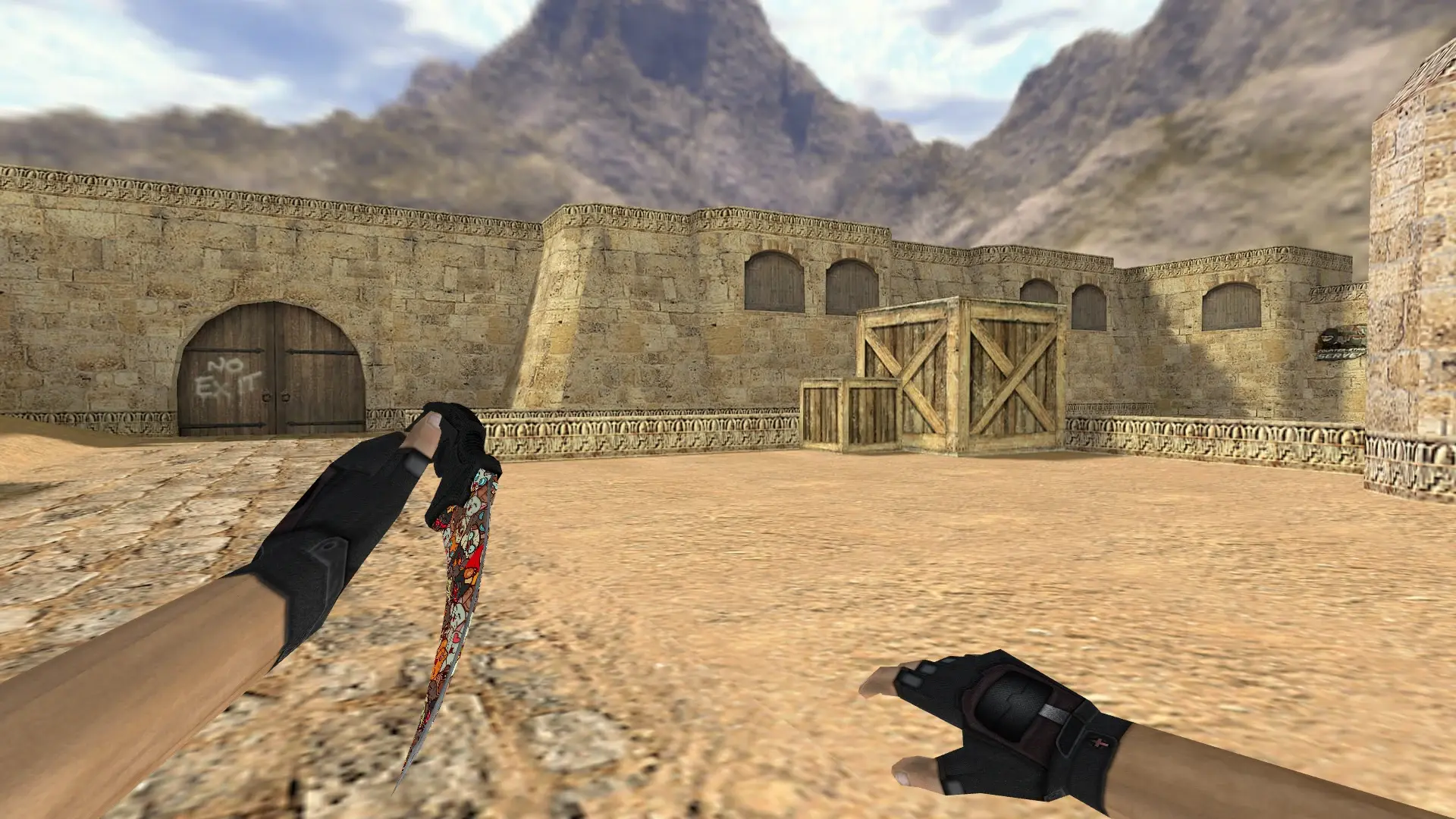 Karambit | Paw — de_dust2 (first person)