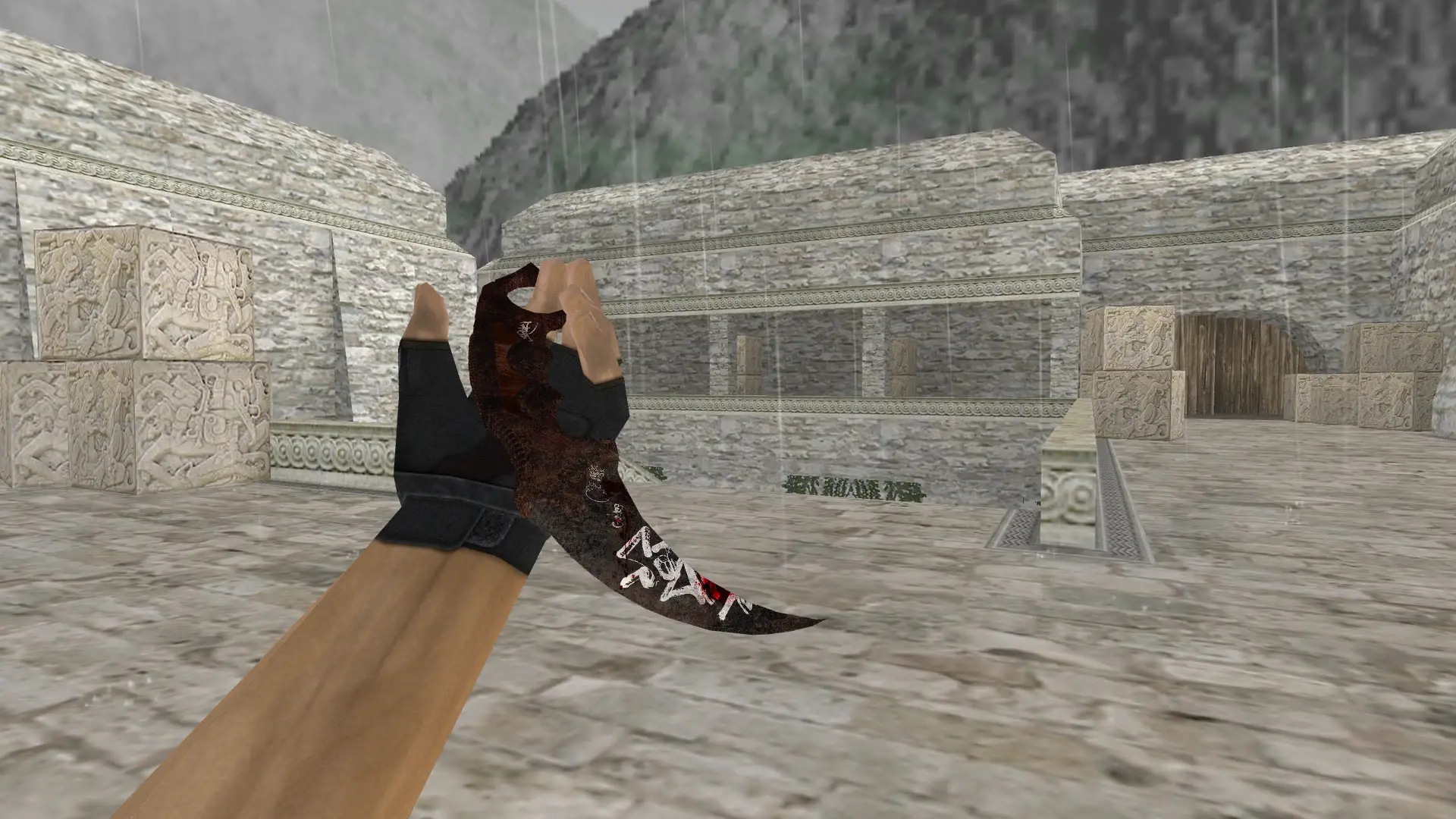 Karambit | Rebellion — de_aztec (first person)