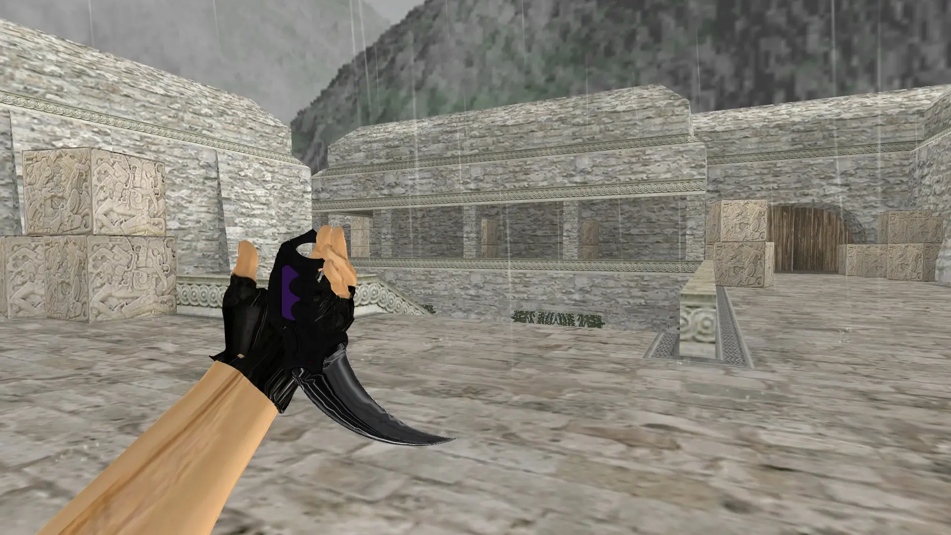 Karambit | Ultraviolet — de_aztec (first person)