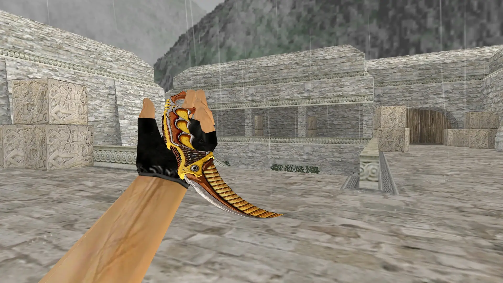Karambit | Warmech — de_aztec (first person)