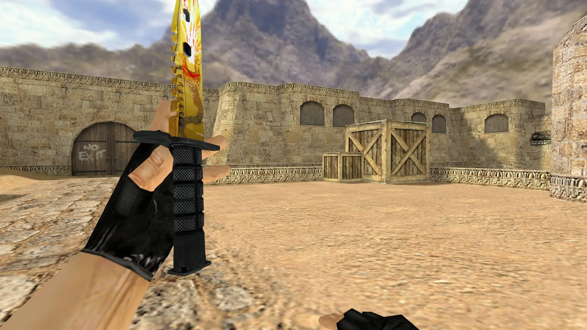 M9 Bayonet | Dragon Lore — de_dust2 (first person)