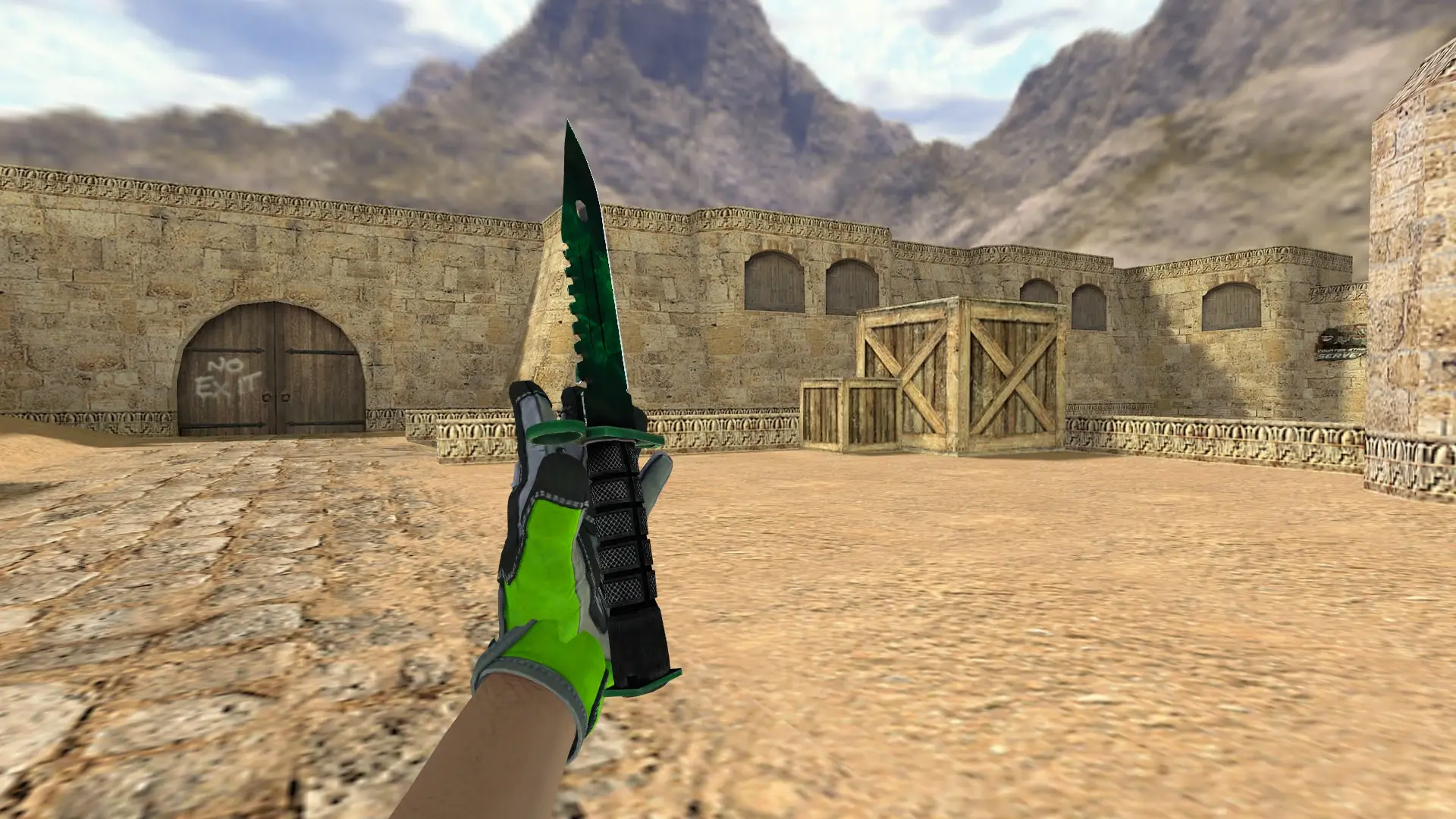 M9 Bayonet | Gamma Doppler Phase 2 — de_dust2 (first person)