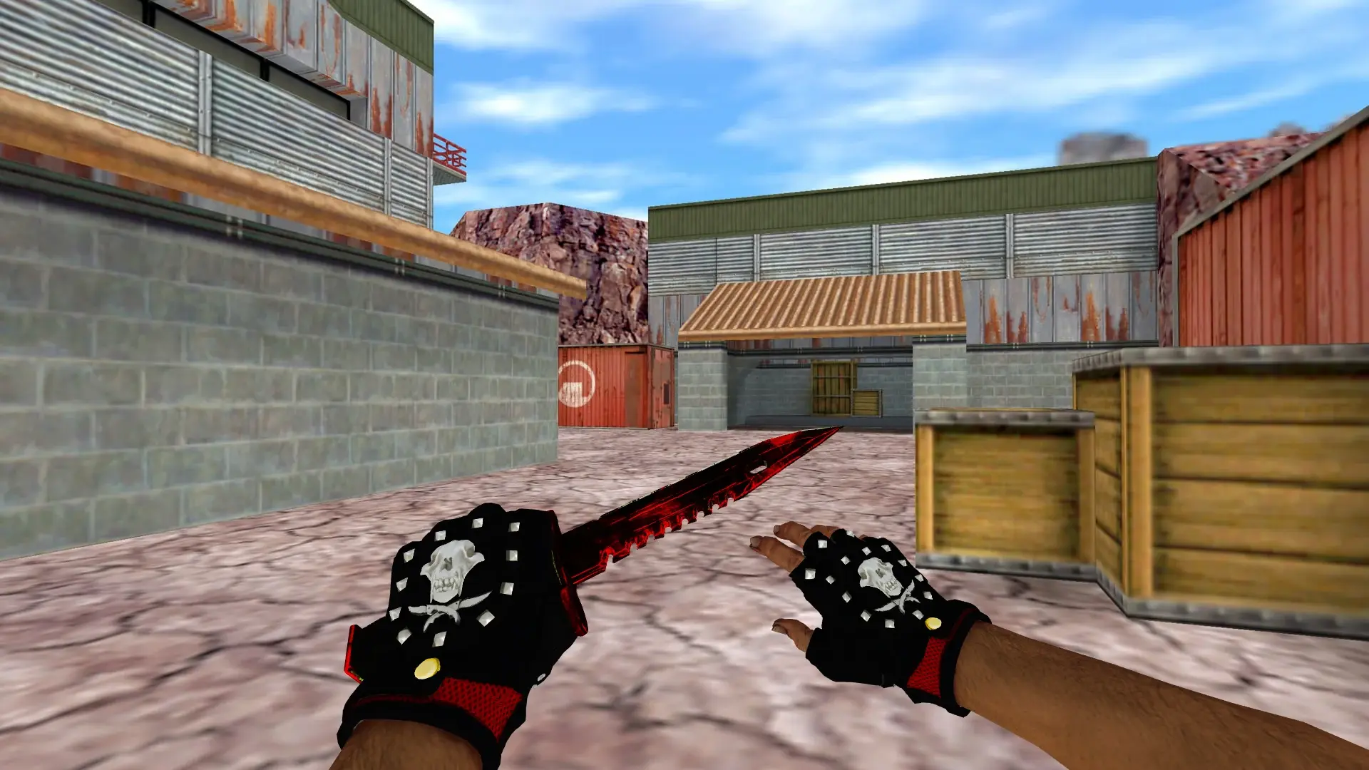 M9 Bayonet | Gamma Doppler Red — de_nuke (first person)