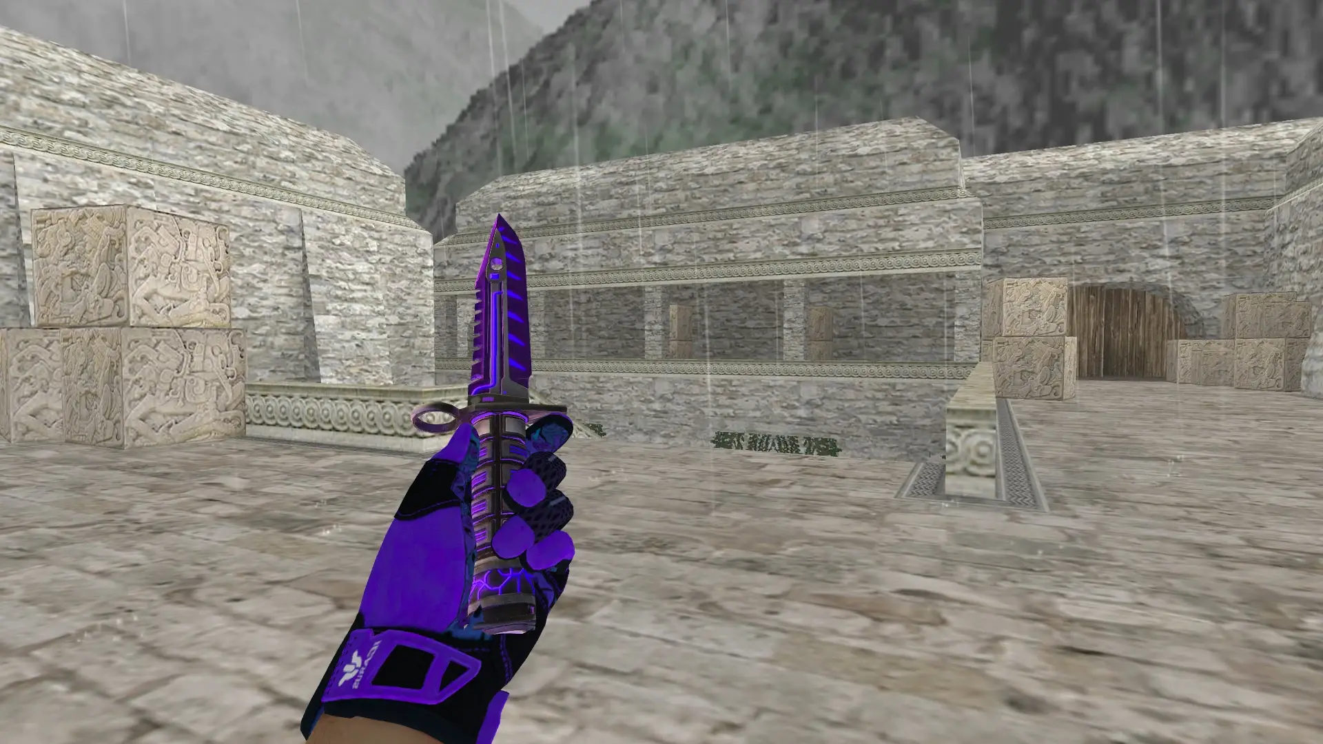 M9 Bayonet | Laser Cutter, Sport Gloves Pandora’s Box — de_aztec (first person)