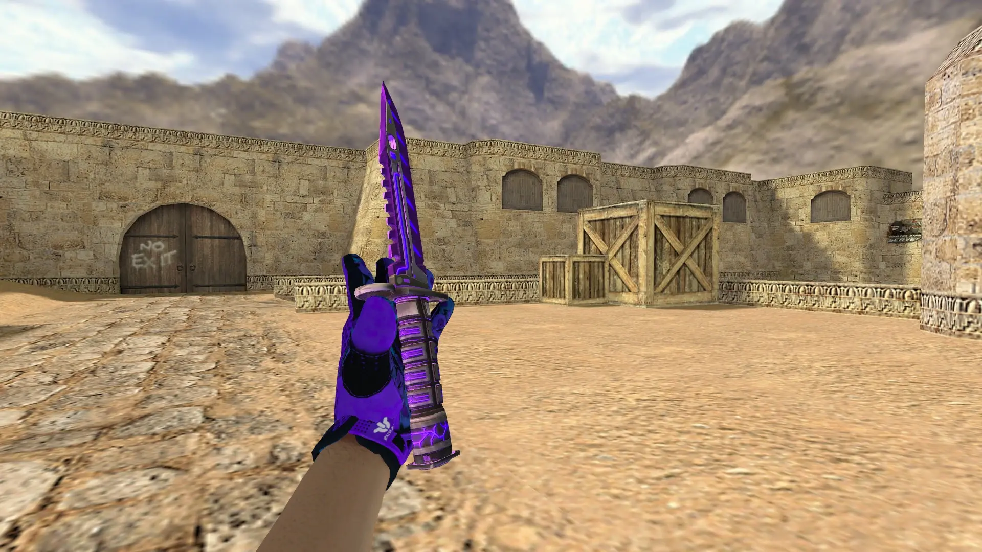 M9 Bayonet | Laser Cutter, Sport Gloves Pandora’s Box — de_dust2 (first person)