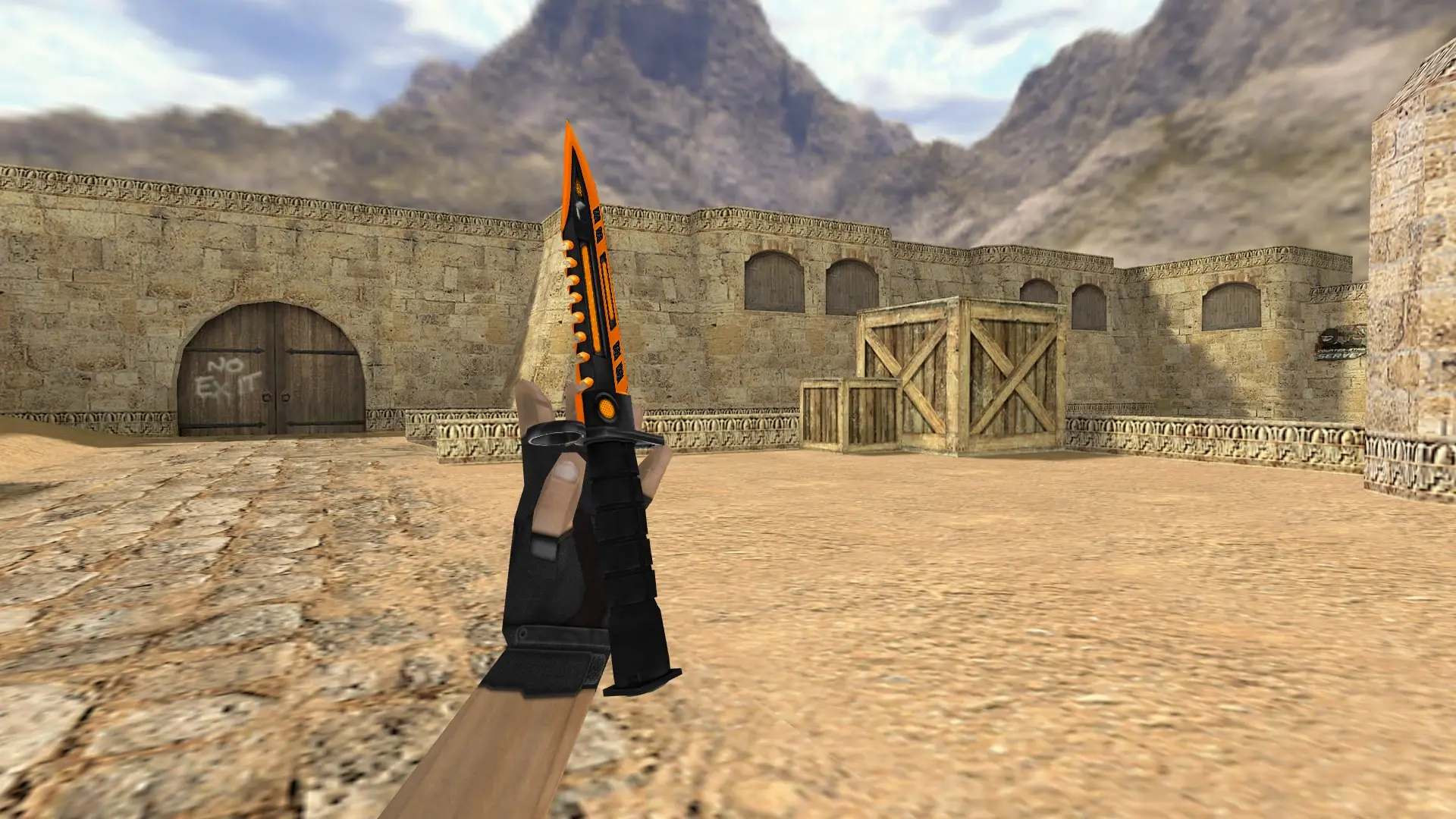 M9 Bayonet | Mechanism — de_dust2 (first person)