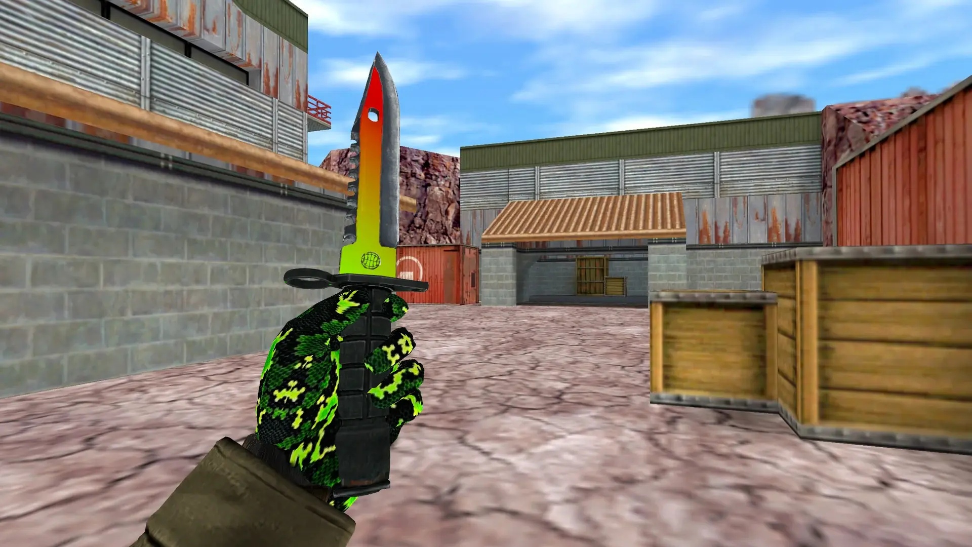 M9 Bayonet | Neon Light — de_nuke (first person)