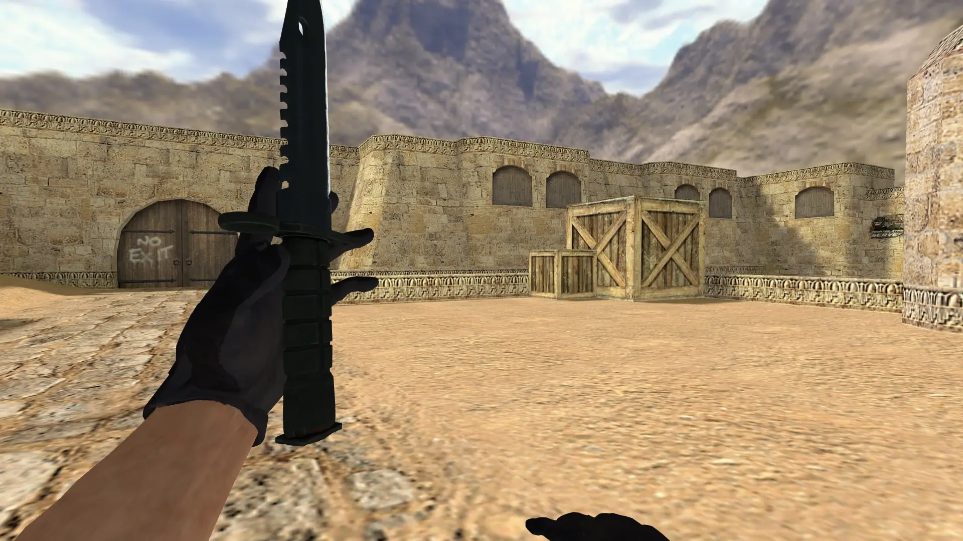 M9 Bayonet | Night — de_dust2 (first person)