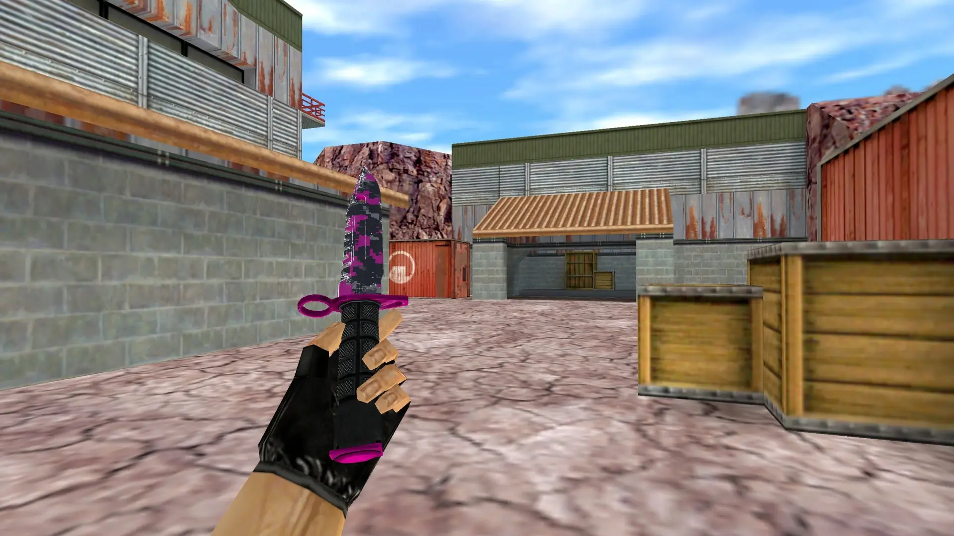 M9 Bayonet | Pink DDPAT — de_nuke (first person)