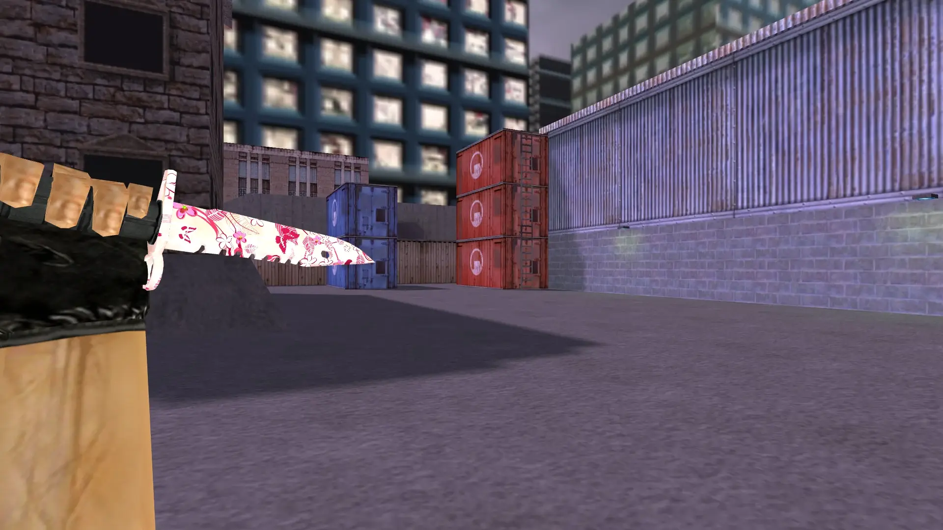 M9 Bayonet | Pink Flowers — cs_assault (first person)