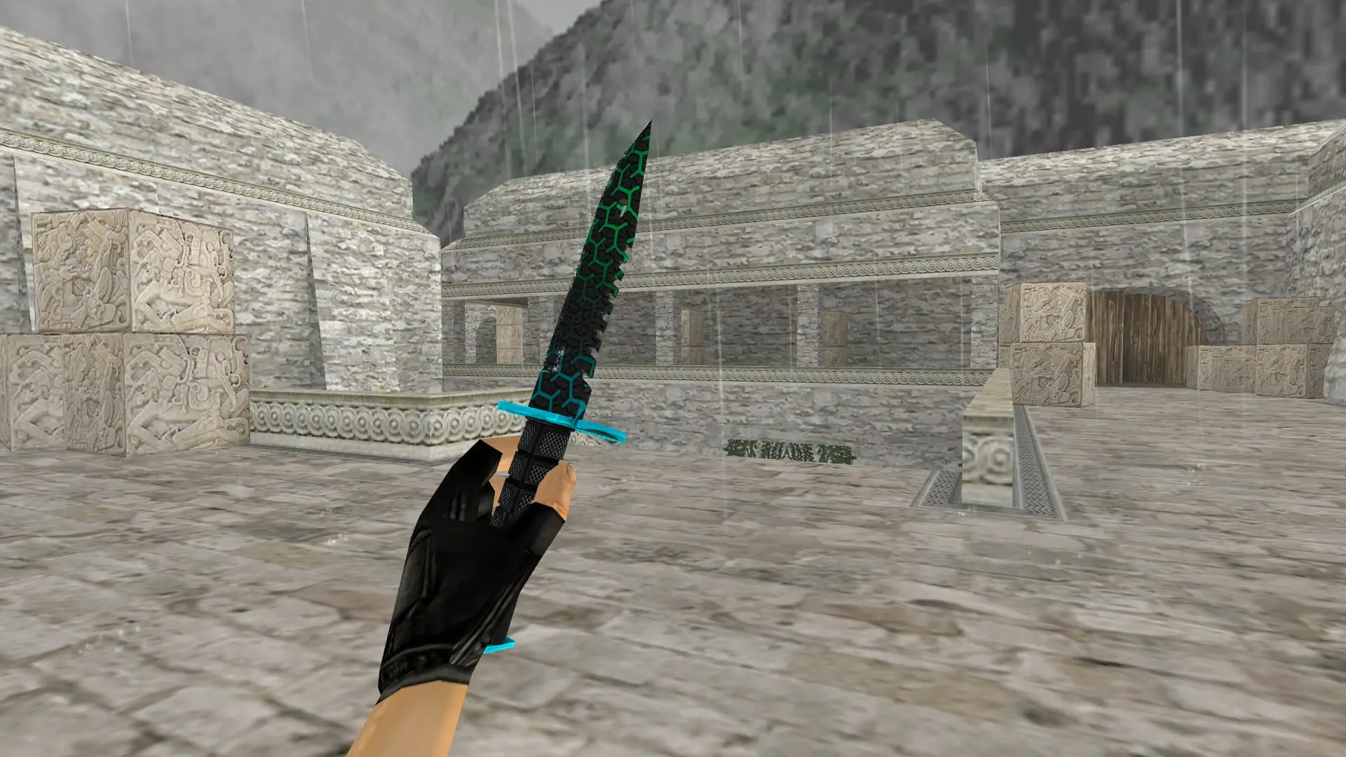 M9 Bayonet | Polymer — de_aztec (first person)