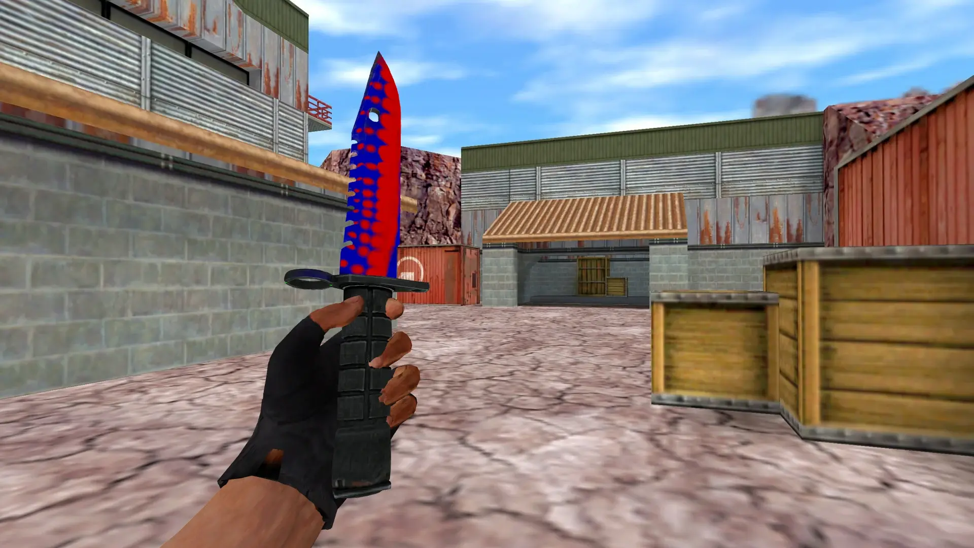 M9 Bayonet | Red Bubbles — de_nuke (first person)