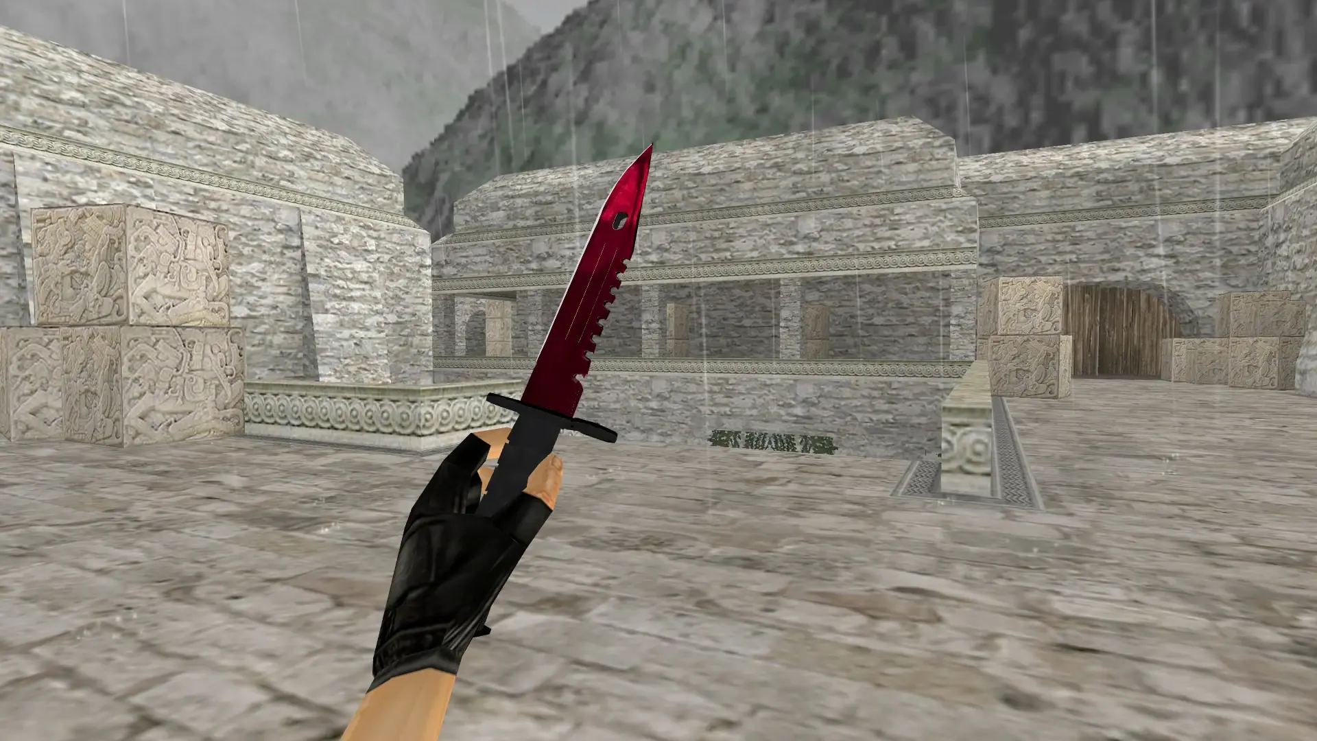 M9 Bayonet | Ruby — de_aztec (first person)