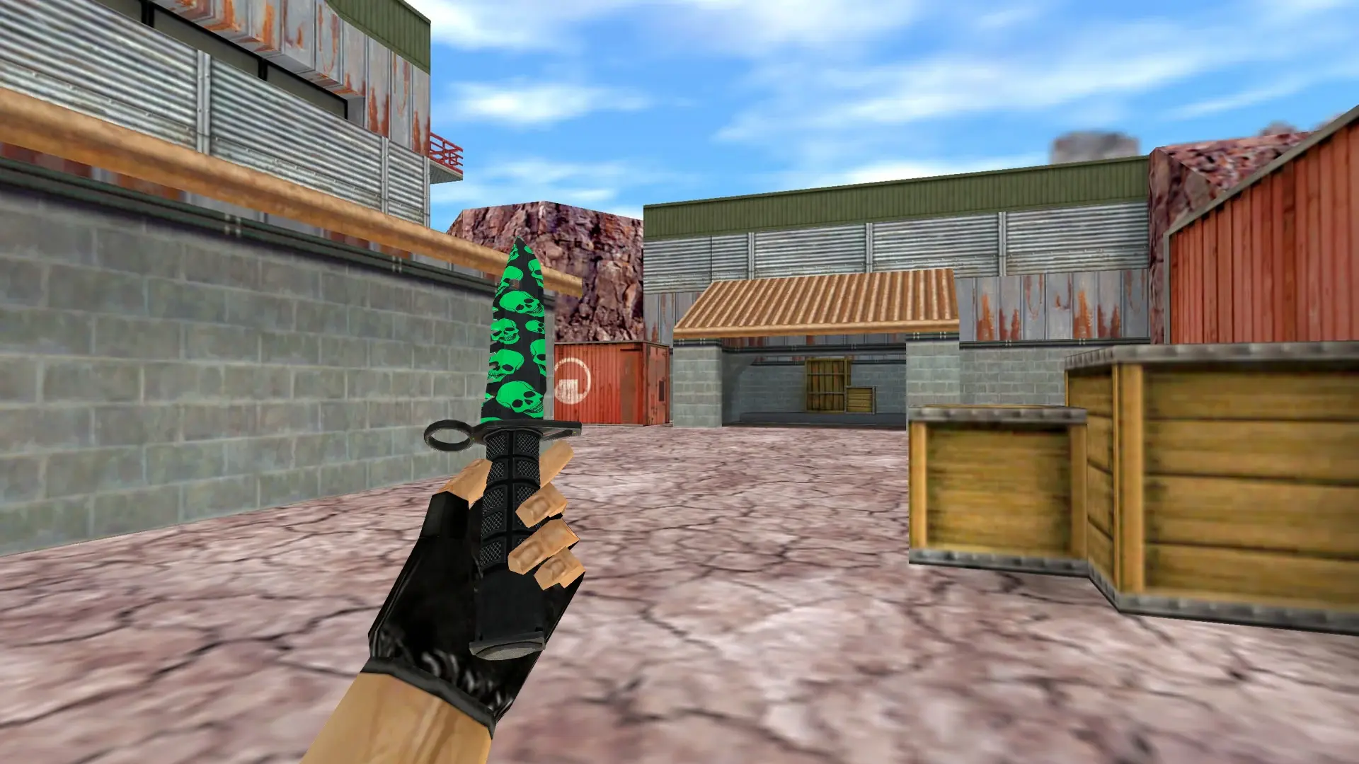 M9 Bayonet | Skull Pattern — de_nuke (first person)