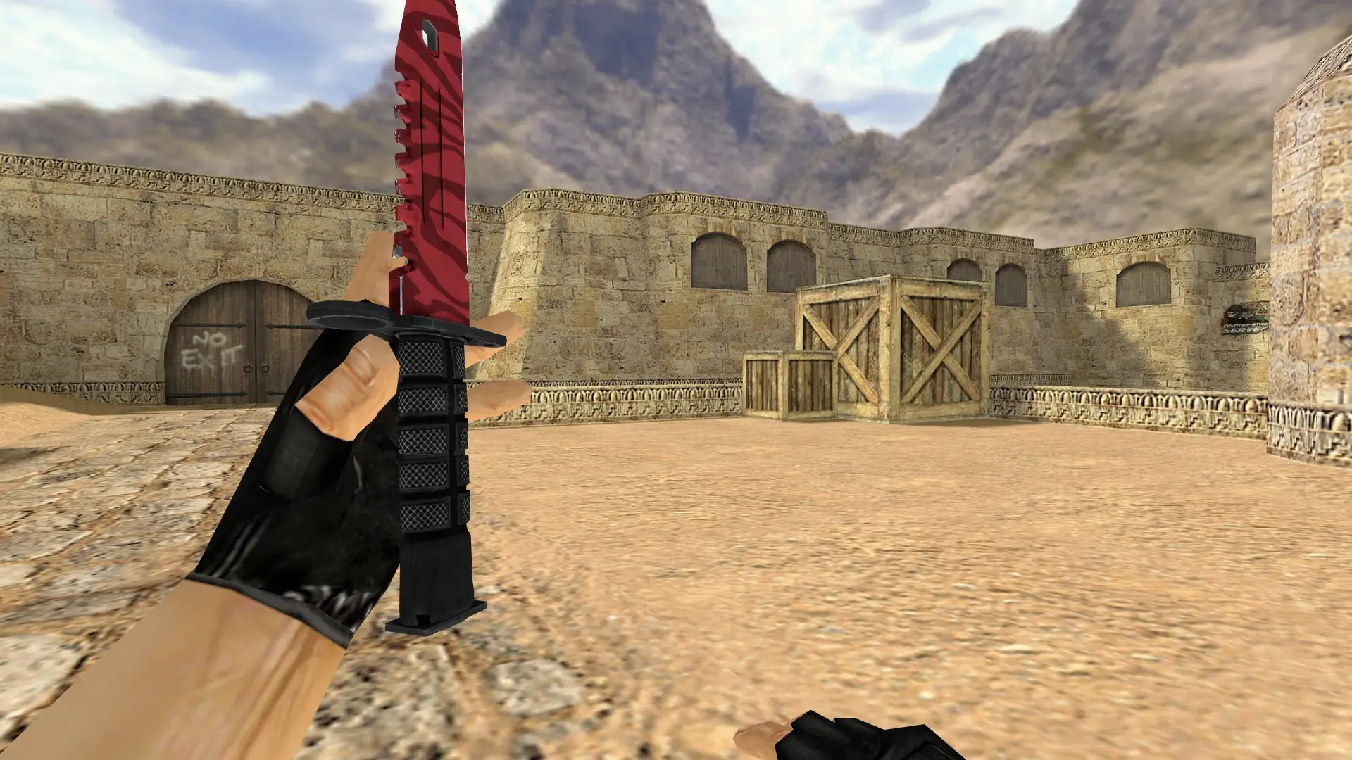 M9 Bayonet | Slaughter — de_dust2 (first person)