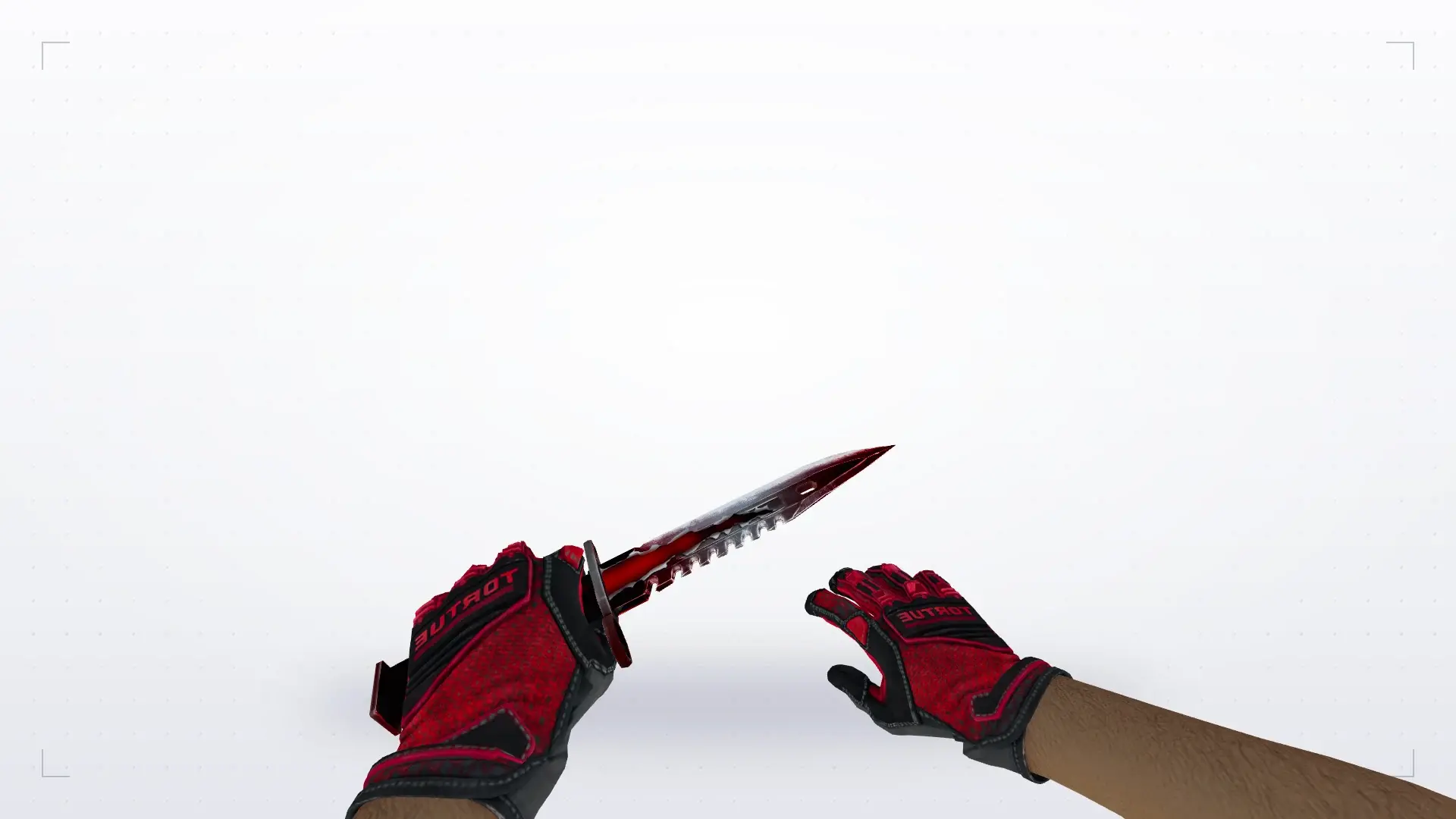 M9 Bayonet | Split, Specialist Gloves Crimson Kimono — first person