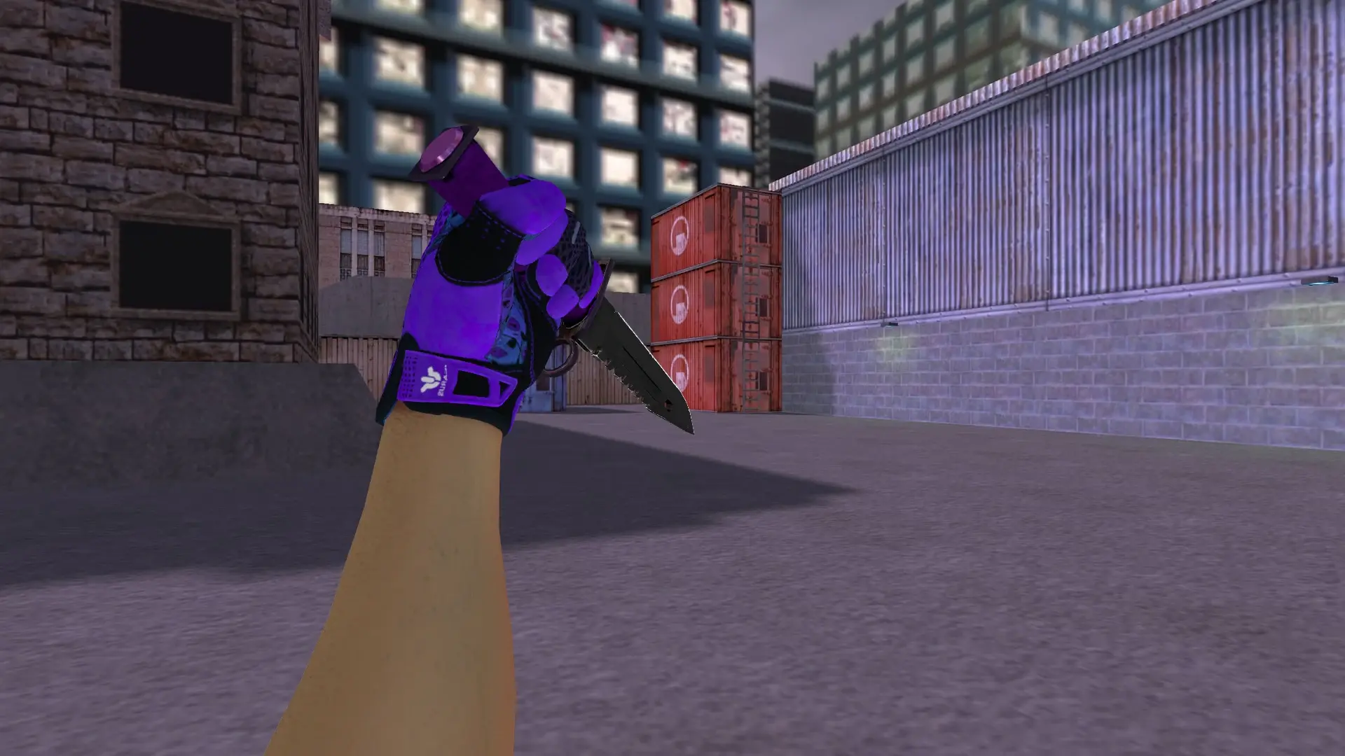 M9 Bayonet | Ultraviolet — cs_assault (first person)