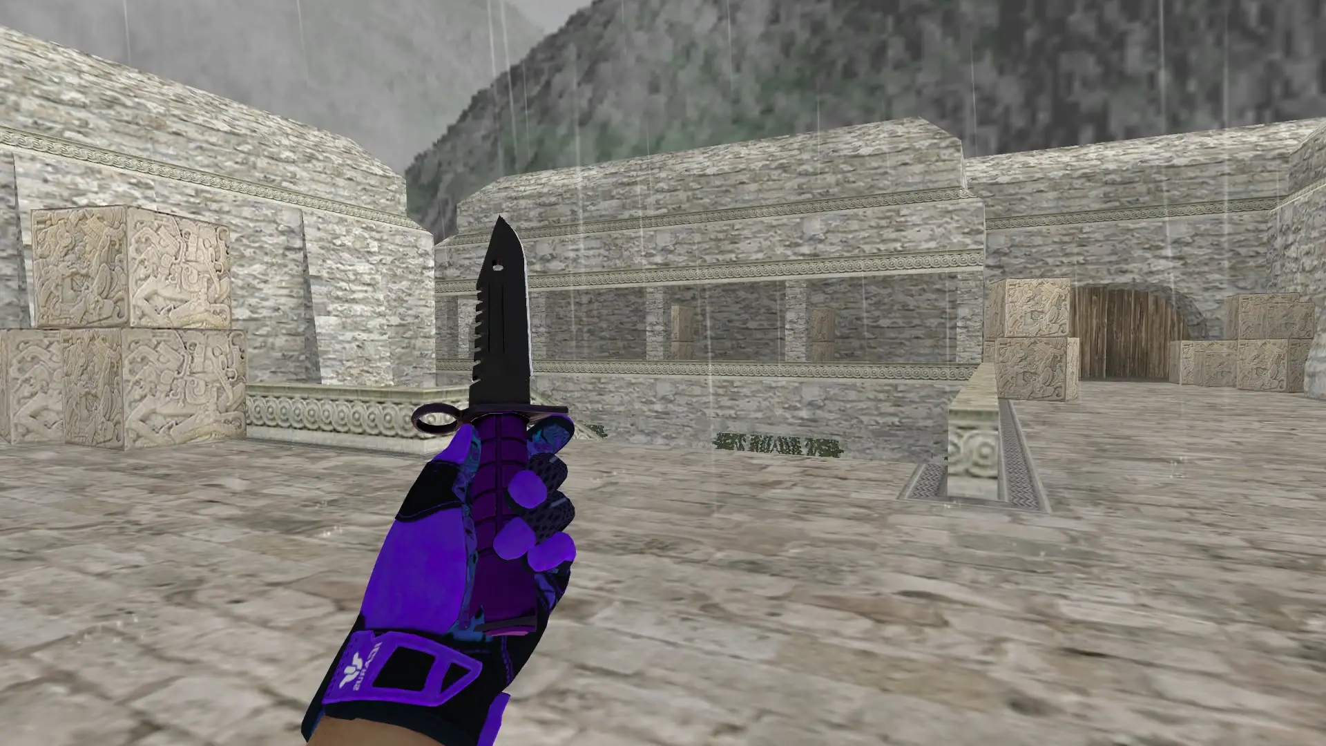 M9 Bayonet | Ultraviolet — de_aztec (first person)