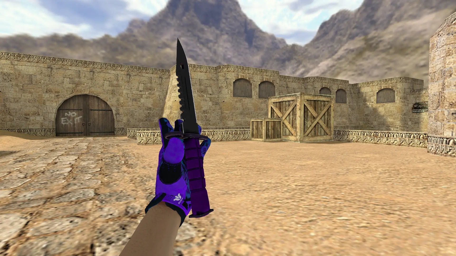 M9 Bayonet | Ultraviolet — de_dust2 (first person)