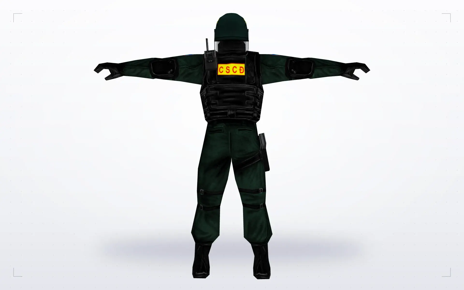 Soldier in a Shiny Helmet — back