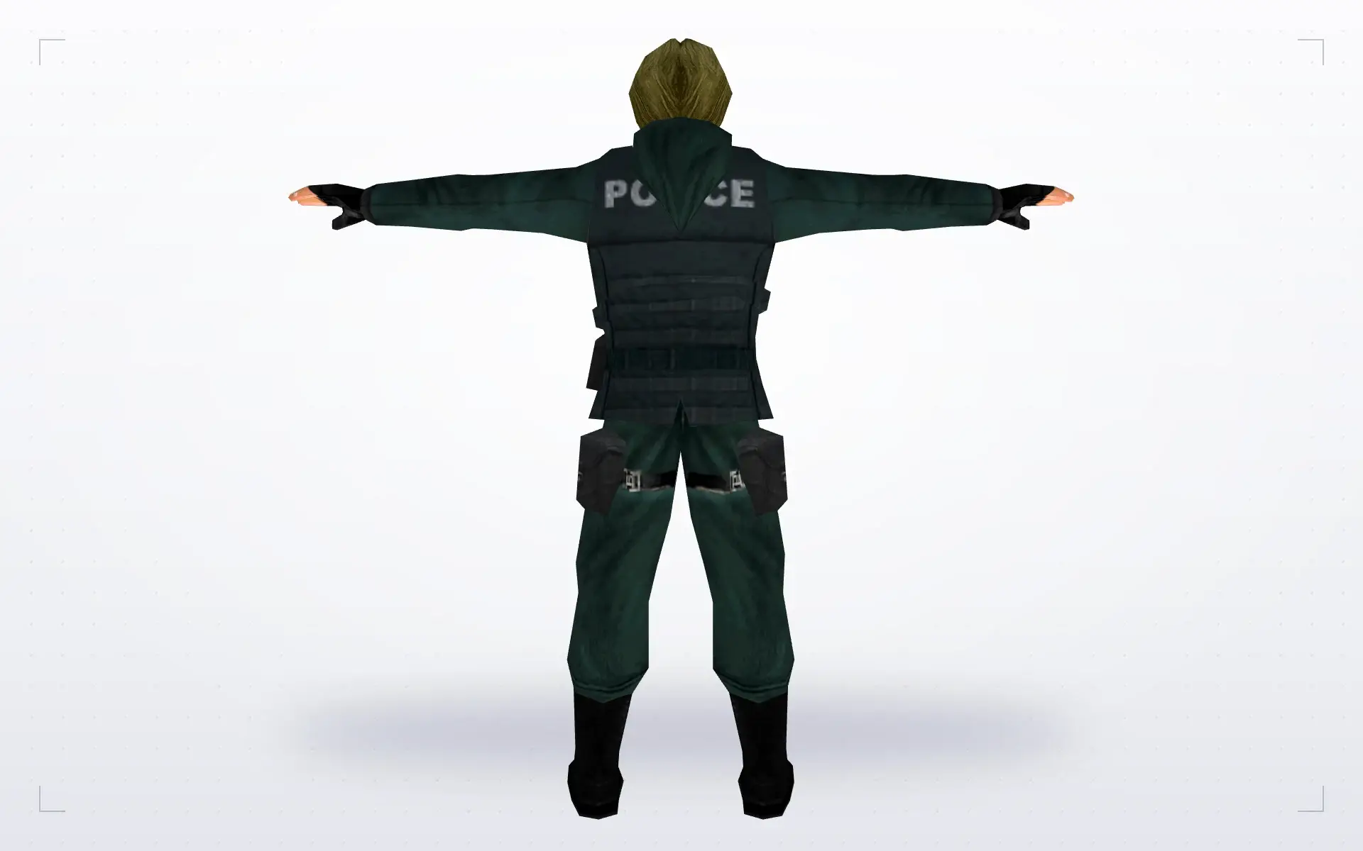 Female Police Officer — back