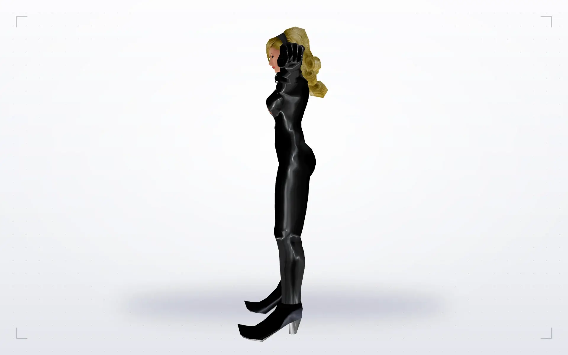 Girl in Latex — side