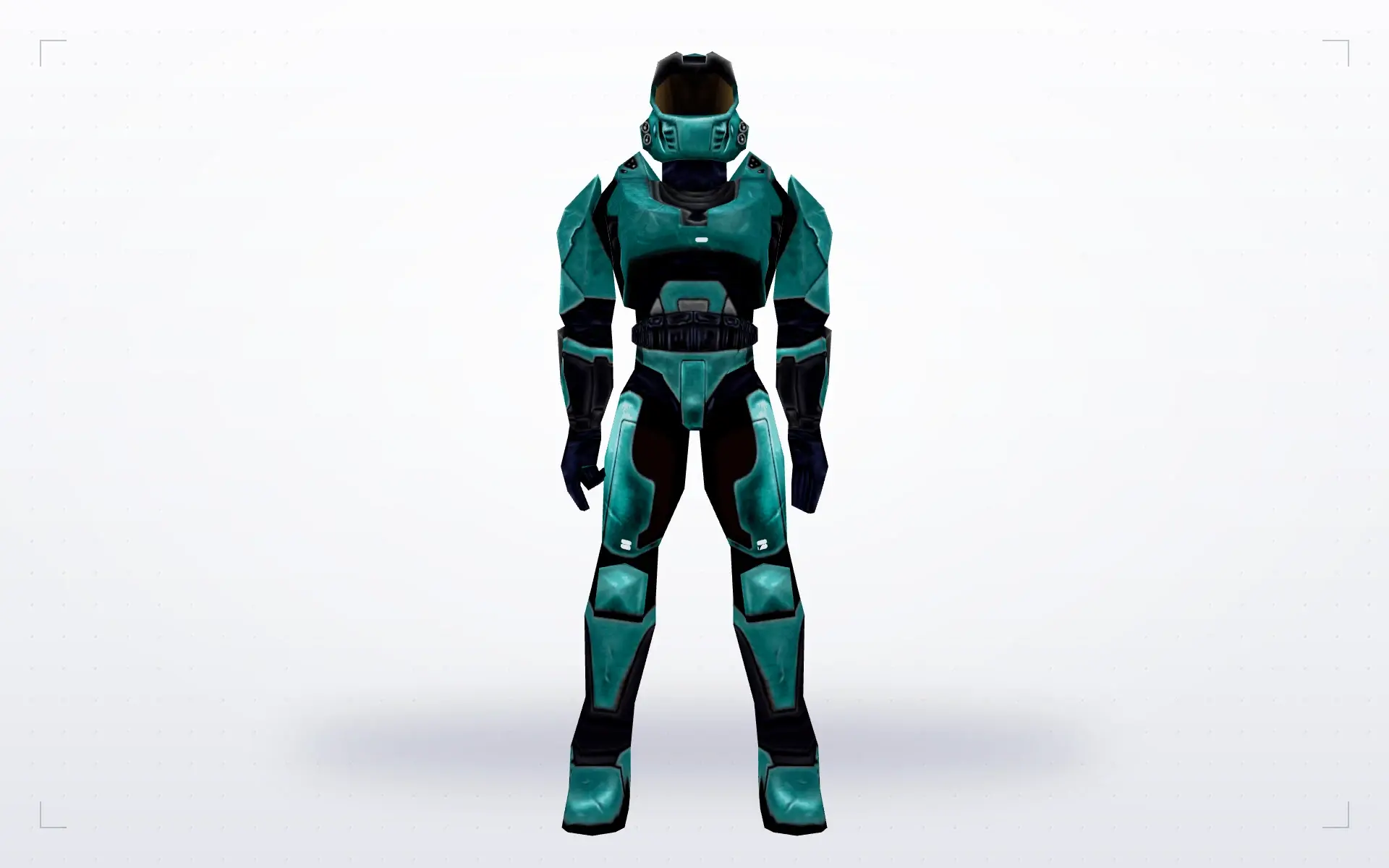 Master Chief in Teal Armour — front