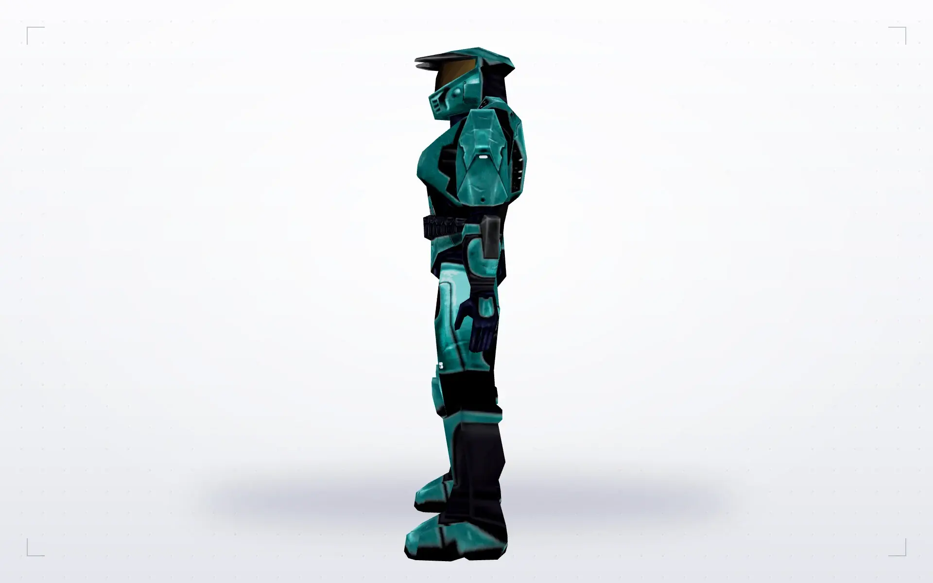 Master Chief in Teal Armour — side