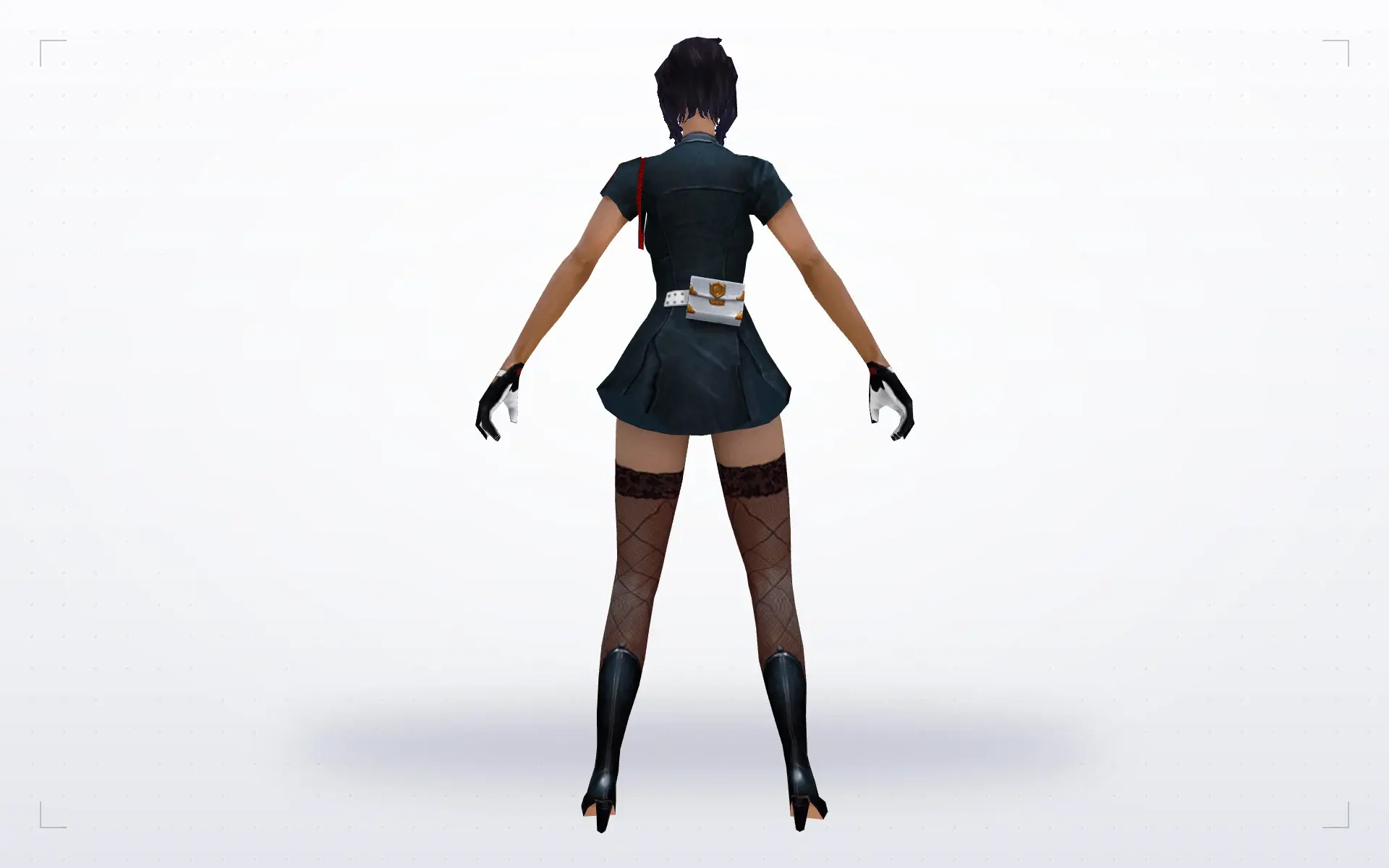 Girl in a Short Skirt — back