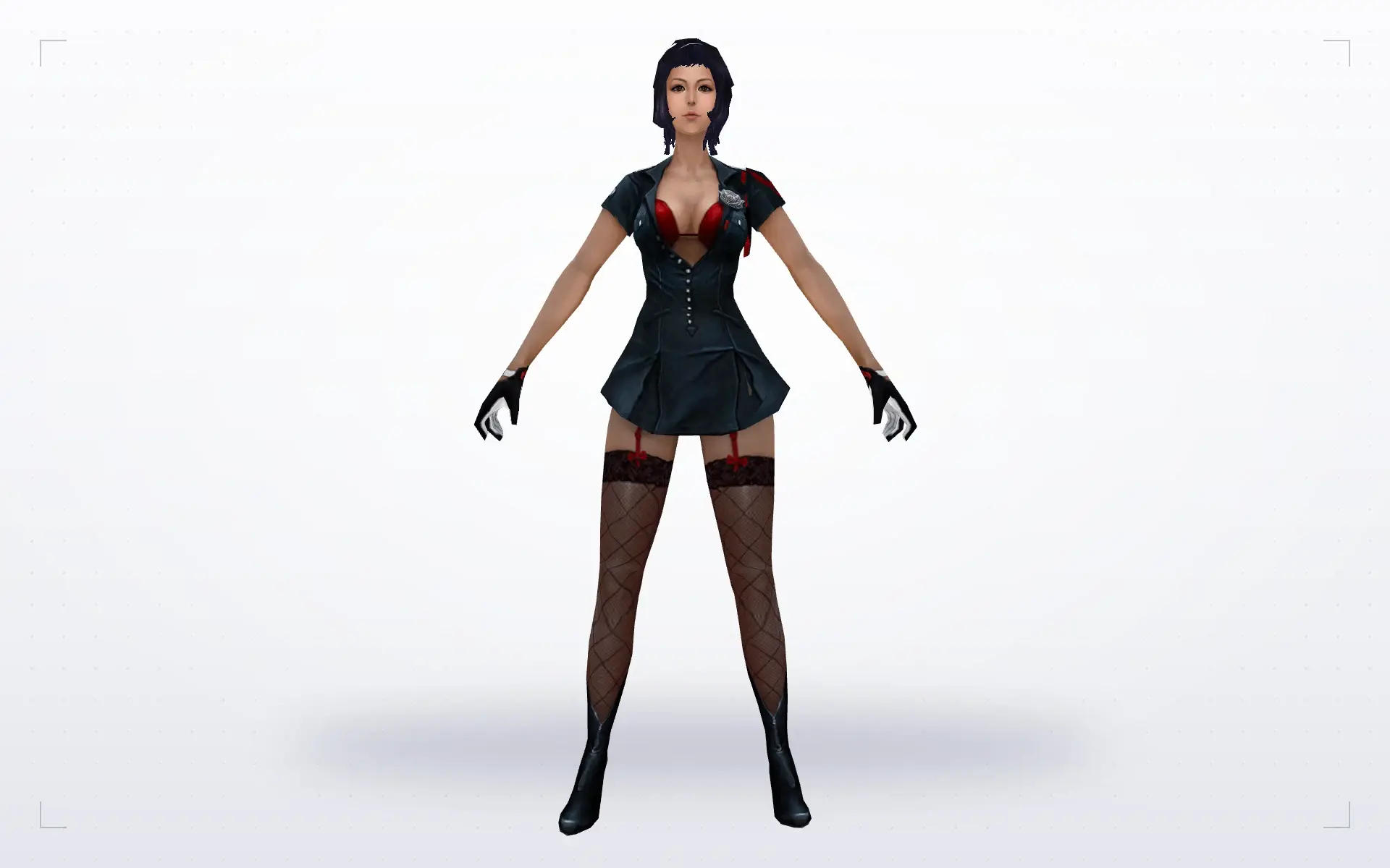 Girl in a Short Skirt — front